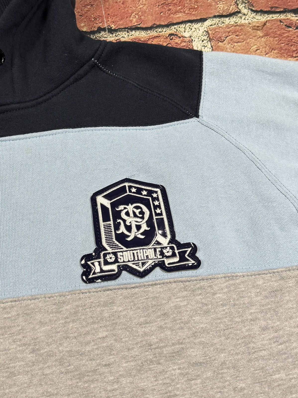 Southpole Vintage Southpole Zip-Up Hoodie Sweatshirt Blue Striped Y2K Size US XXL / EU 58 / 5 - 7 Thumbnail