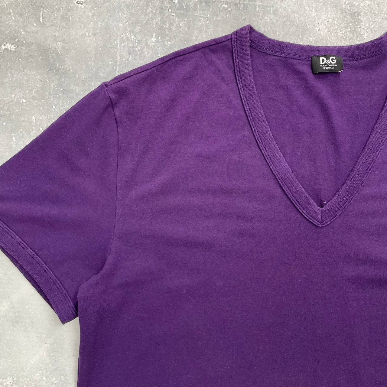 Designer × Dolce & Gabbana Dolce & Gabbana Underwear V-Neck T Shirt Purple Size XL/XXL Size US XXL / EU 58 / 5 - 8 Thumbnail
