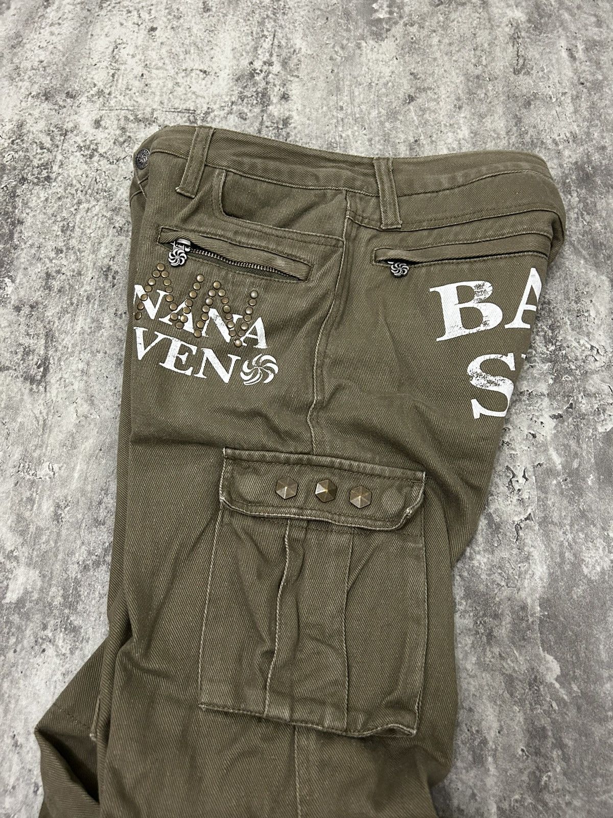 Hysteric Glamour Banana Seven Ring Back Logo Cargo Pants Size US 30 / EU 46 - 8 Thumbnail