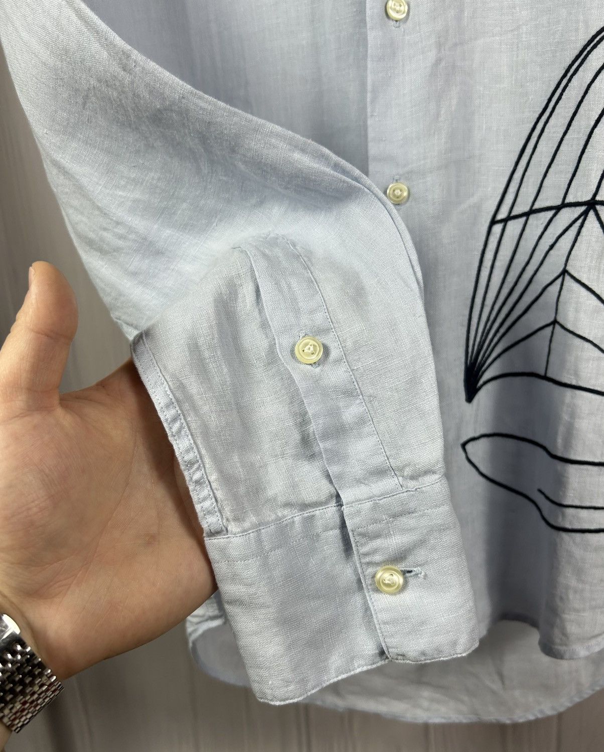 Vilebrequin Rare Vilebrequin Linen Shirt Size M Sailboat Embroidered Size US M / EU 48-50 / 2 - 5 Thumbnail