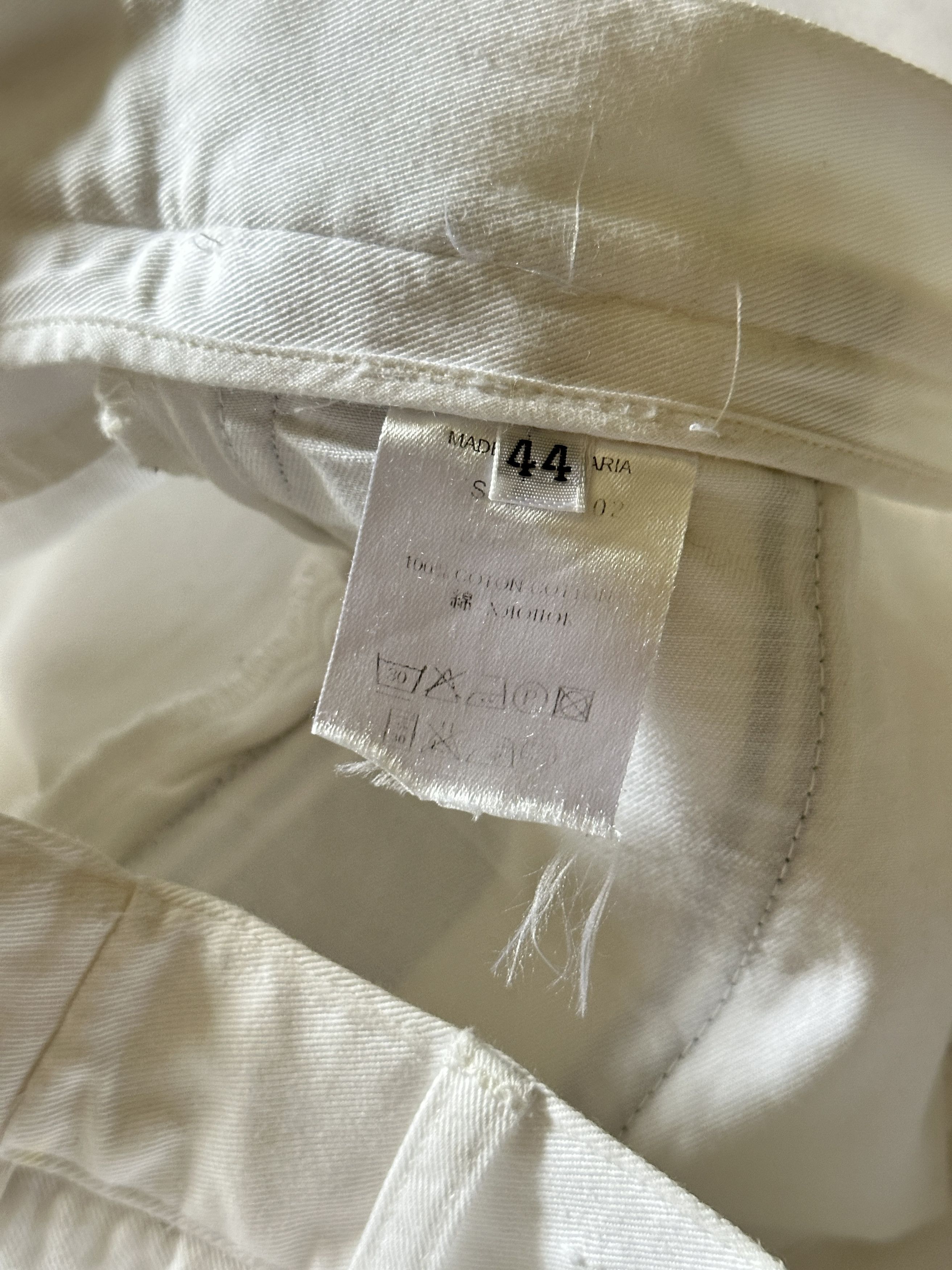 Givenchy Givenchy Men's White Cotton Pants IT44 Size US 31 - 11 Thumbnail