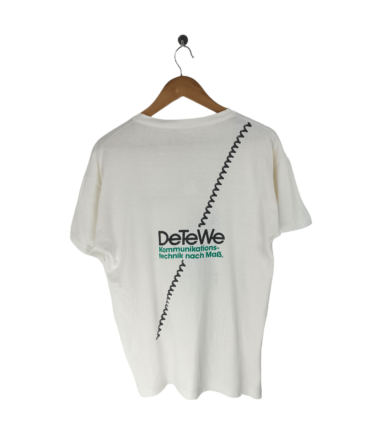 Other VINTAGE 90'S DeTeWe KOMMUNIKATIONS TECHNIK VERY RARE TEE Size US L / EU 52-54 / 3 - 2 Thumbnail