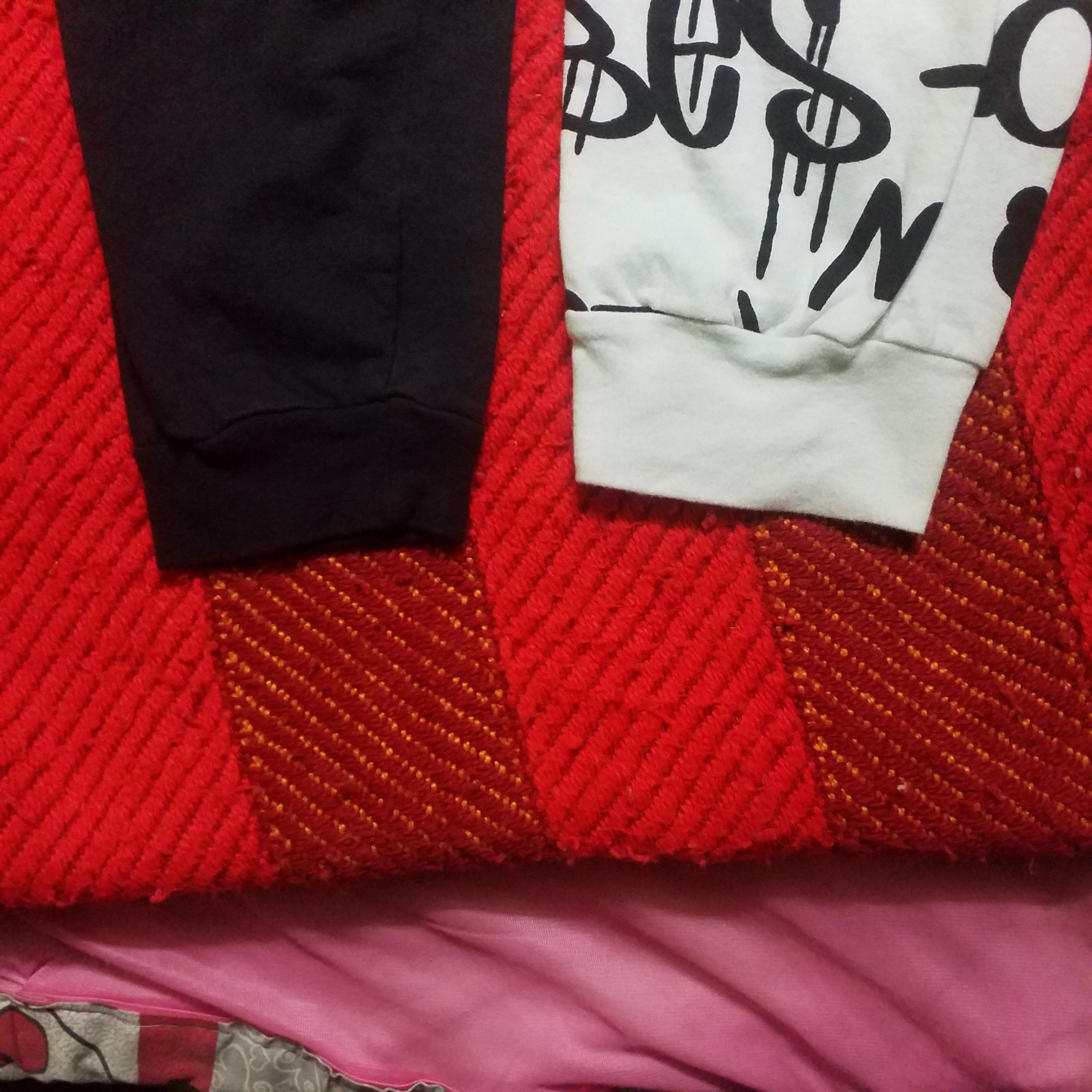 Japanese Brand × Kicks On Fire BLACK AND WHITE SWEATPANT HIP HOP ON FIRE Size US 36 / EU 52 - 3 Thumbnail