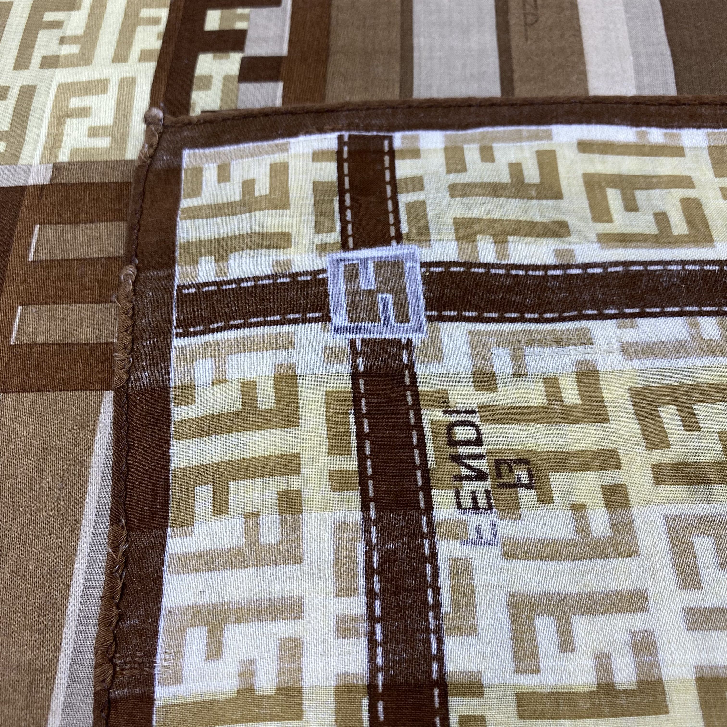 Fendi Fendi Handkerchief Neckerchief Bandana-B1956 Size ONE SIZE - 6 Thumbnail