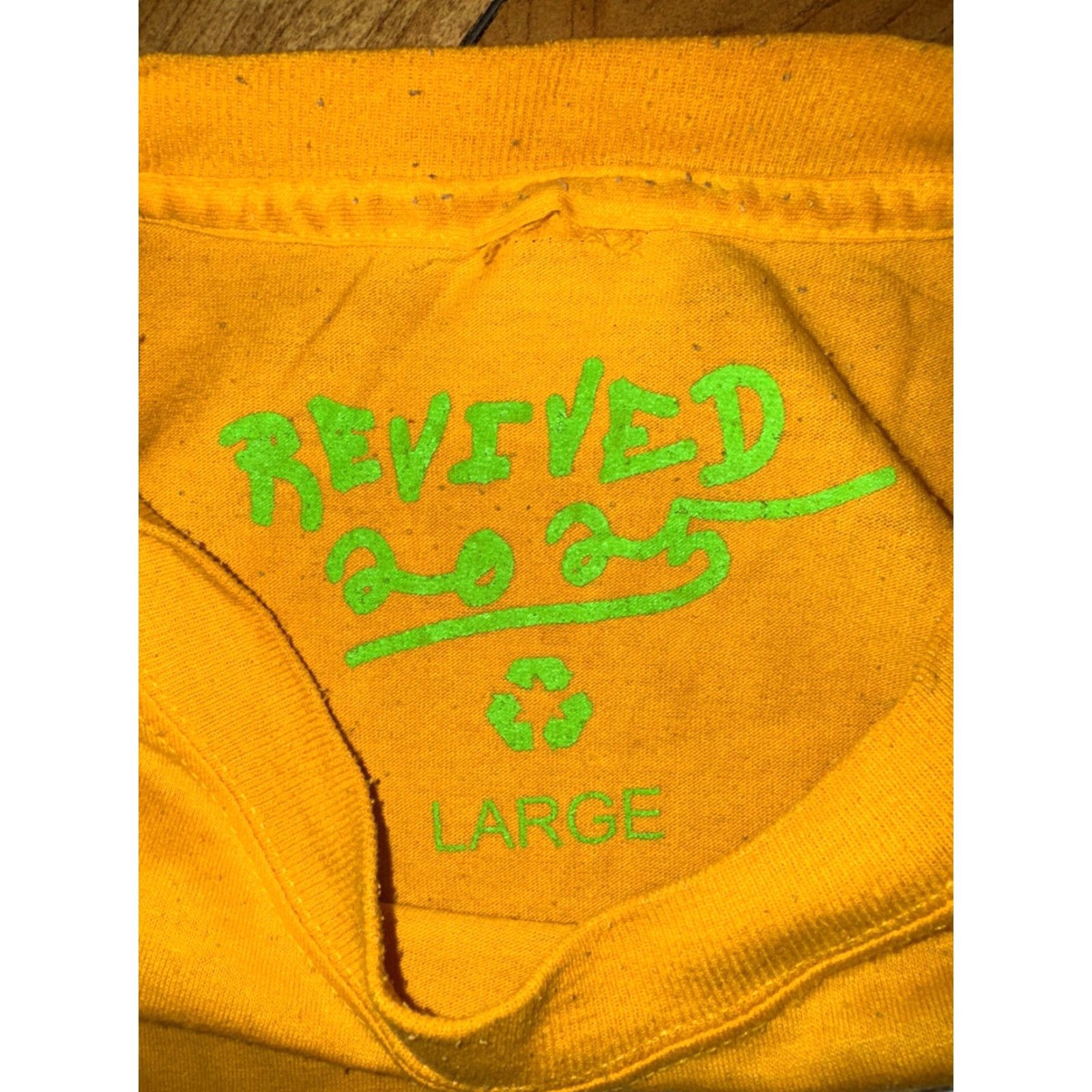 Vintage VINTAGE Asspizza x Casper Revive T-Shirt Yellow Large 21x27 Graphic Streetwear Tee Size US L / EU 52-54 / 3 - 3 Thumbnail