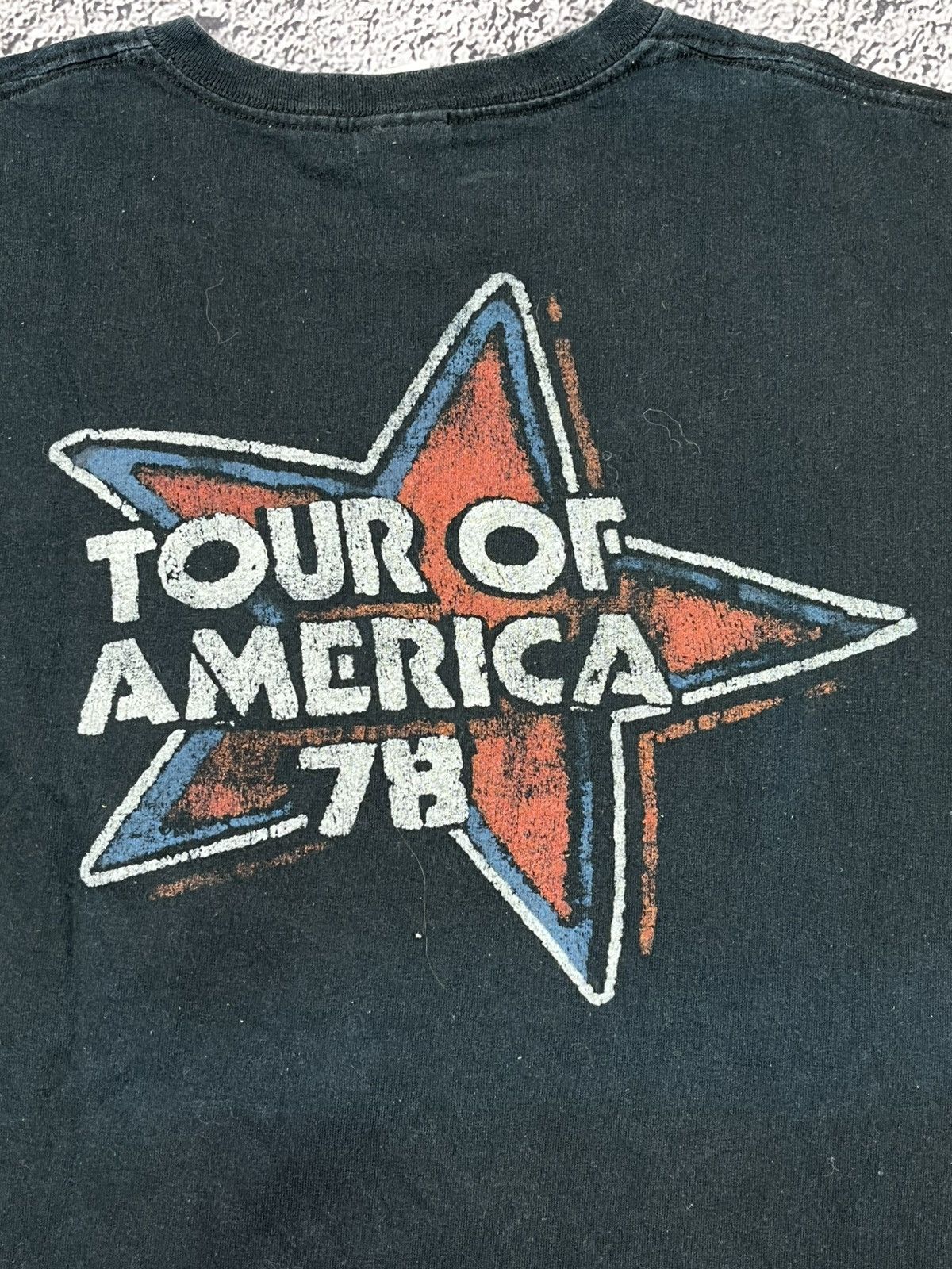 Band Tees Vintage Rolling Stones Tour Of America Faded Big Logo shirt Size US XL / EU 56 / 4 - 9 Thumbnail
