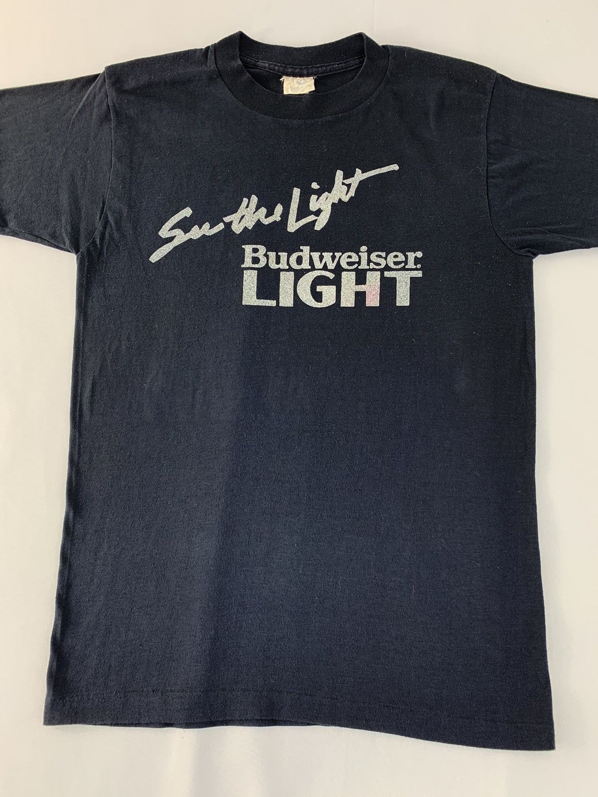 Budweiser 80s 90s Budweiser See The Light Beer Promo Crewneck Tee Size US S / EU 44-46 / 1 - 2 Thumbnail