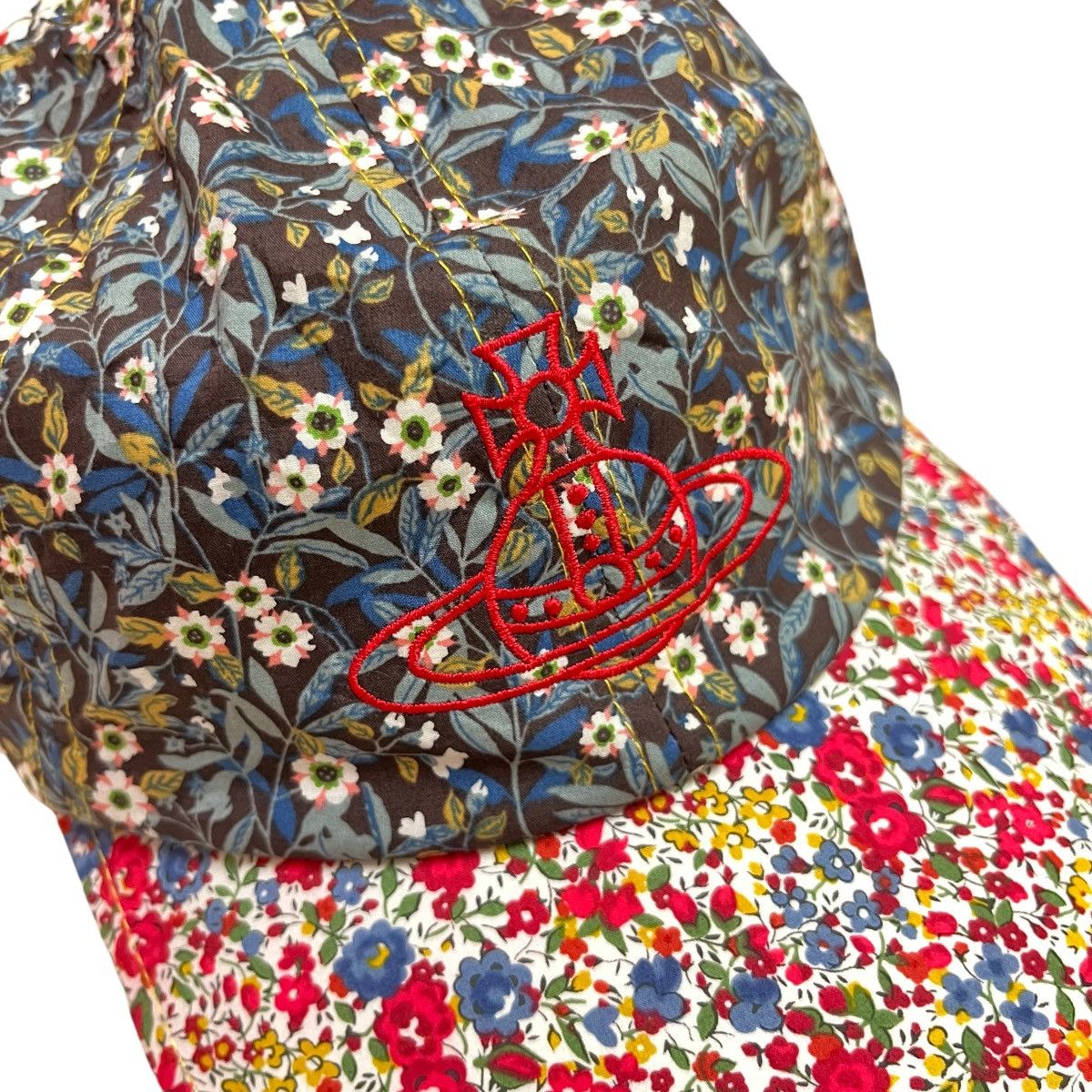 Japanese Brand × Vivienne Westwood Authentic Vivienne Westwood Cotton Florals Cap Size ONE SIZE - 2 Thumbnail