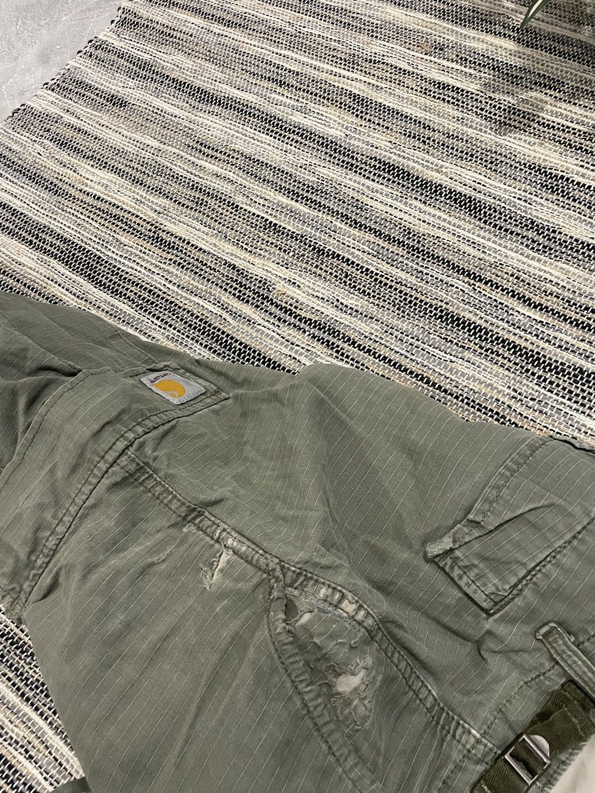 90s USA WORKWEAR DOUBLE KNEE PANT AVIATION CARGO MULTIPOCKET