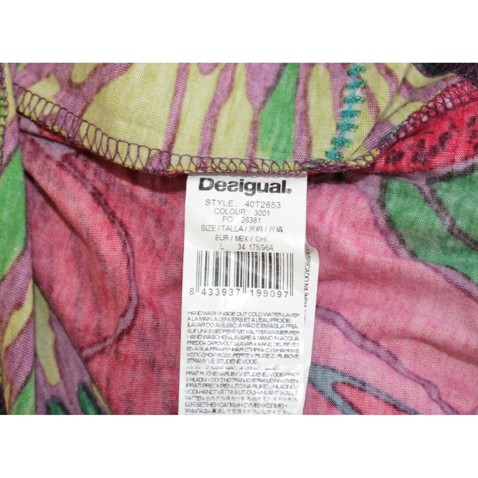 Desigual Desigual EDITH 40T2653 womens shirt tunic L Multicoloured Tunic Blouse Short Sleeve Size L / US 10 / IT 46 - 6 Thumbnail