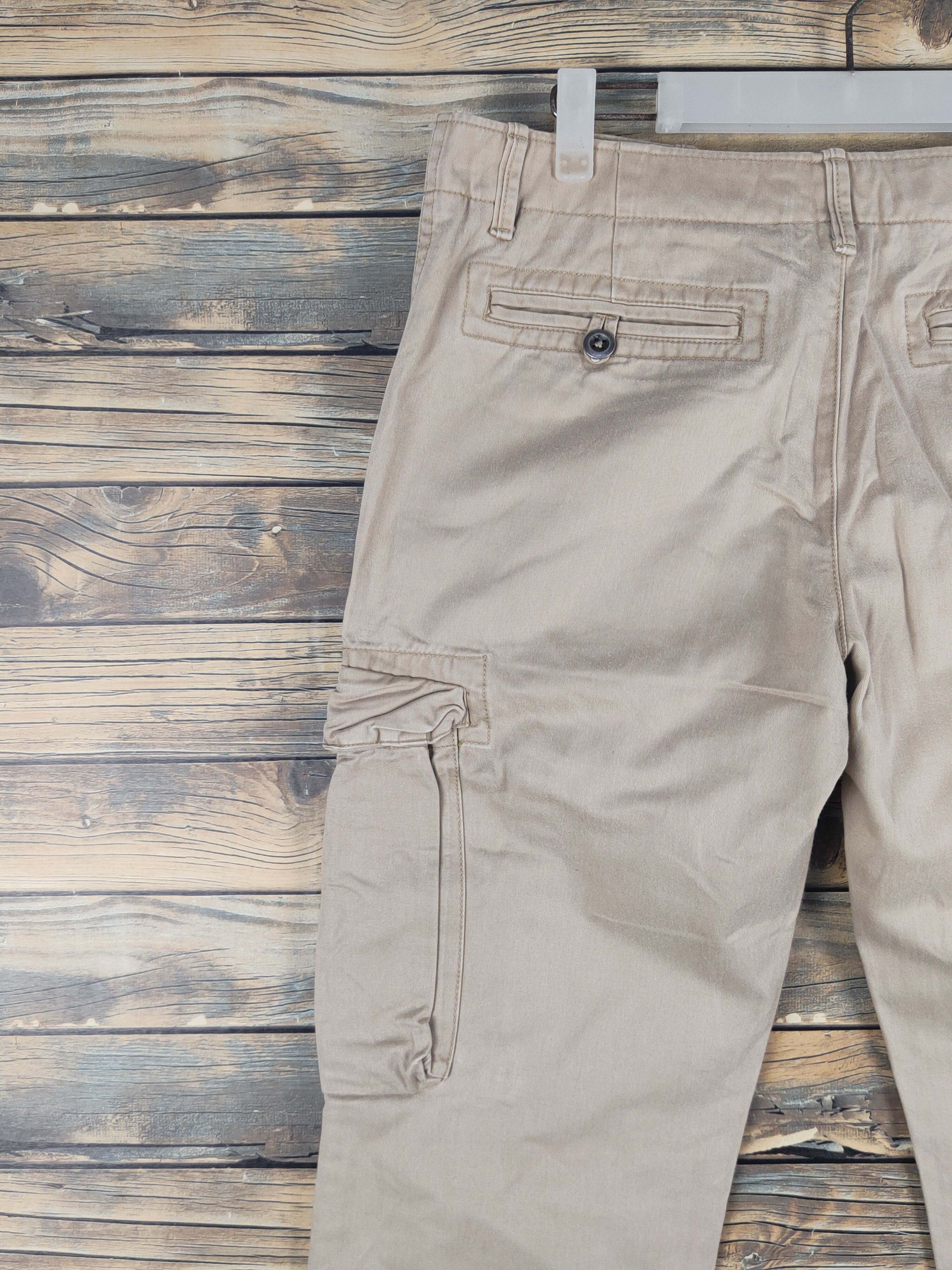 Japanese Brand DL Gap Beige Multipocket Tactical Cargo Pants #1581 Size US 32 / EU 48 - 8 Thumbnail