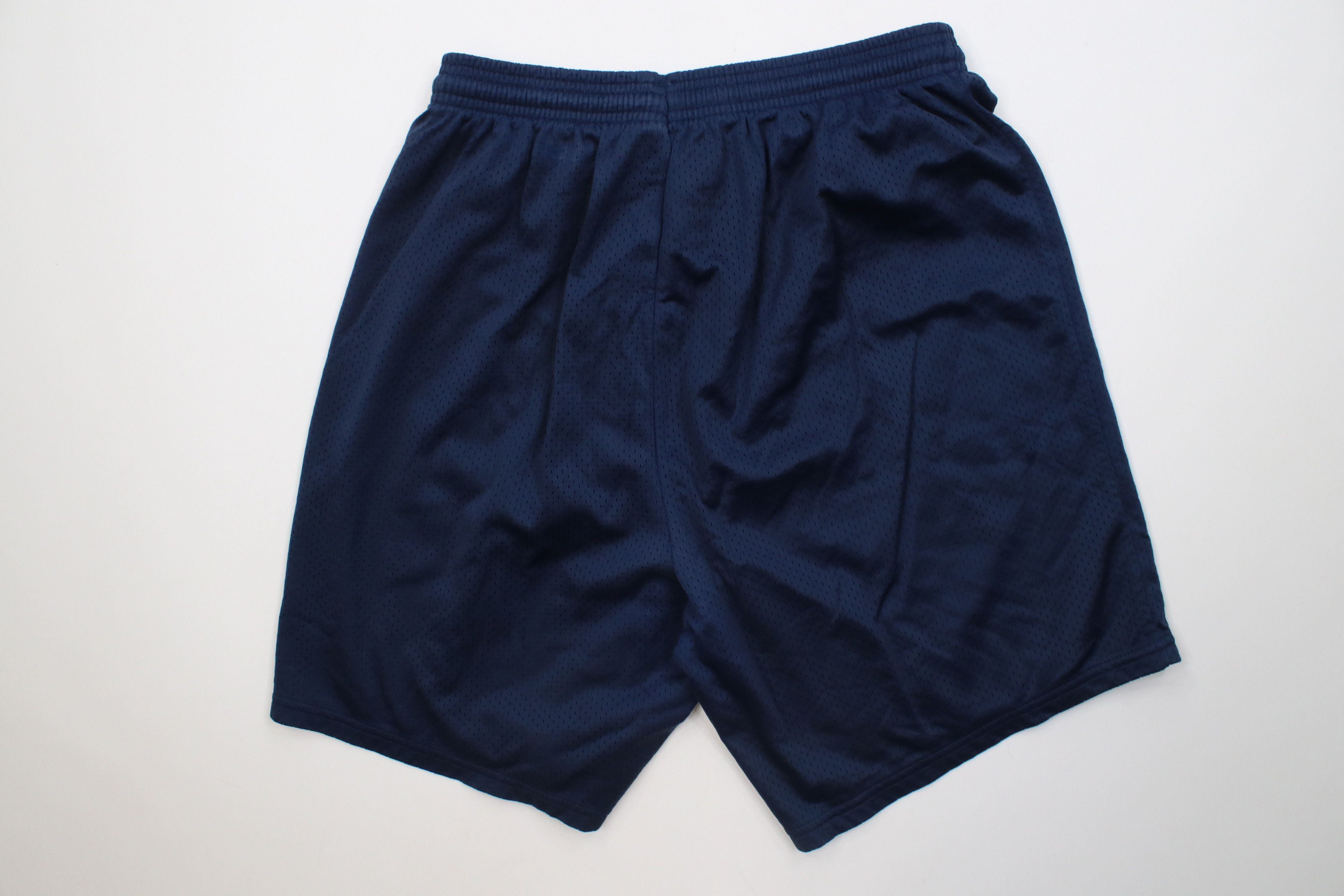 Vintage Vintage 90s Y2K Streetwear Above Knee Mesh Shorts Blue Nylon Size US 32 / EU 48 - 7 Thumbnail