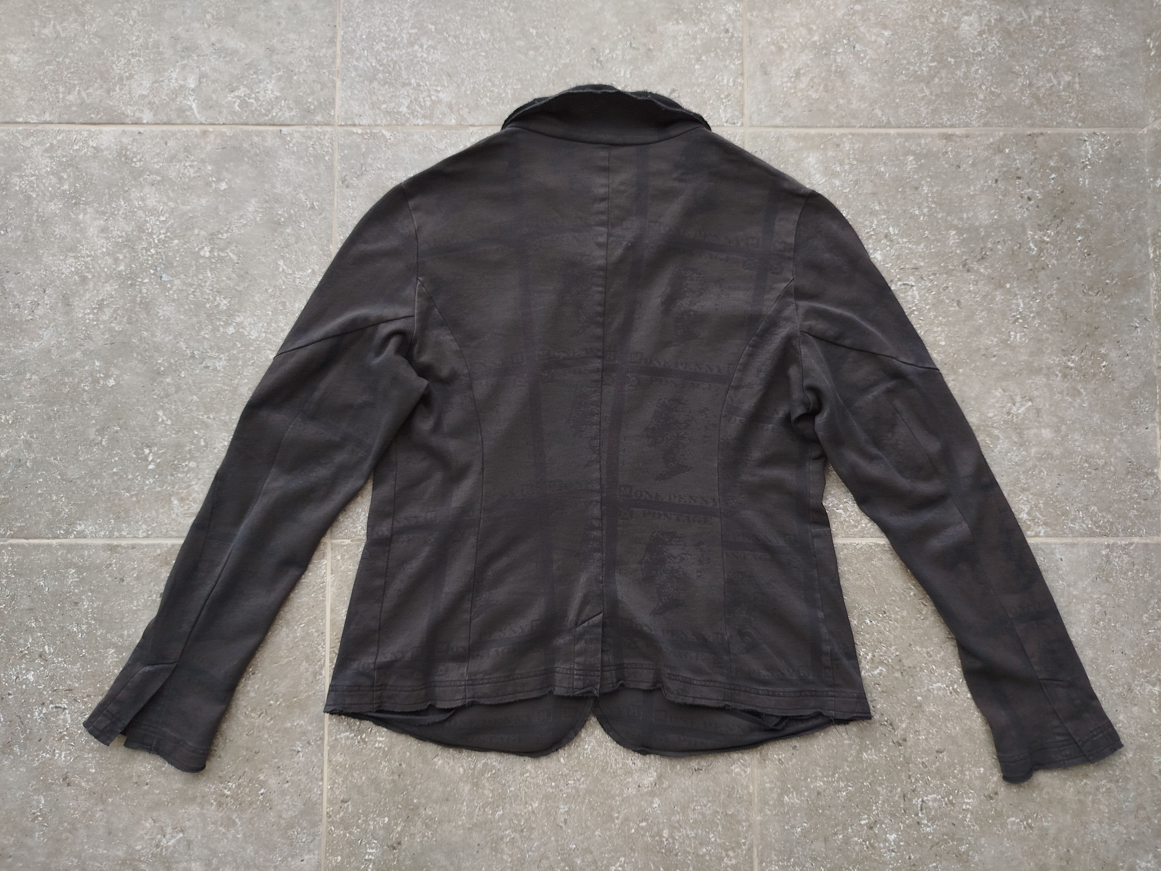 Rundholz Cardigan Jacket Full Zip Pockets One Penny Print Cotton Size L / US 10 / IT 46 - 8 Thumbnail
