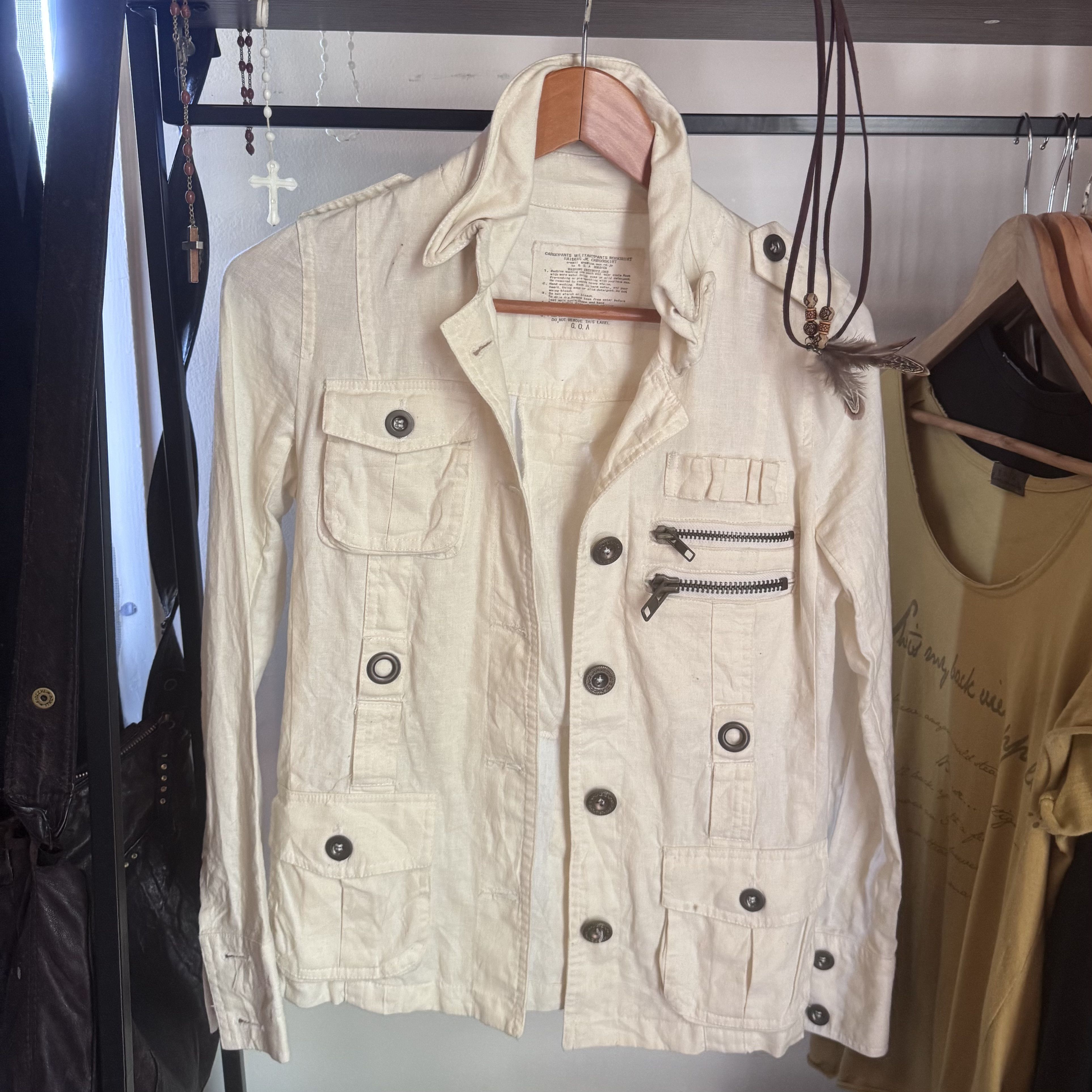 GOA GOA white linen jacket Size S / US 4 / IT 40 - 1 Thumbnail