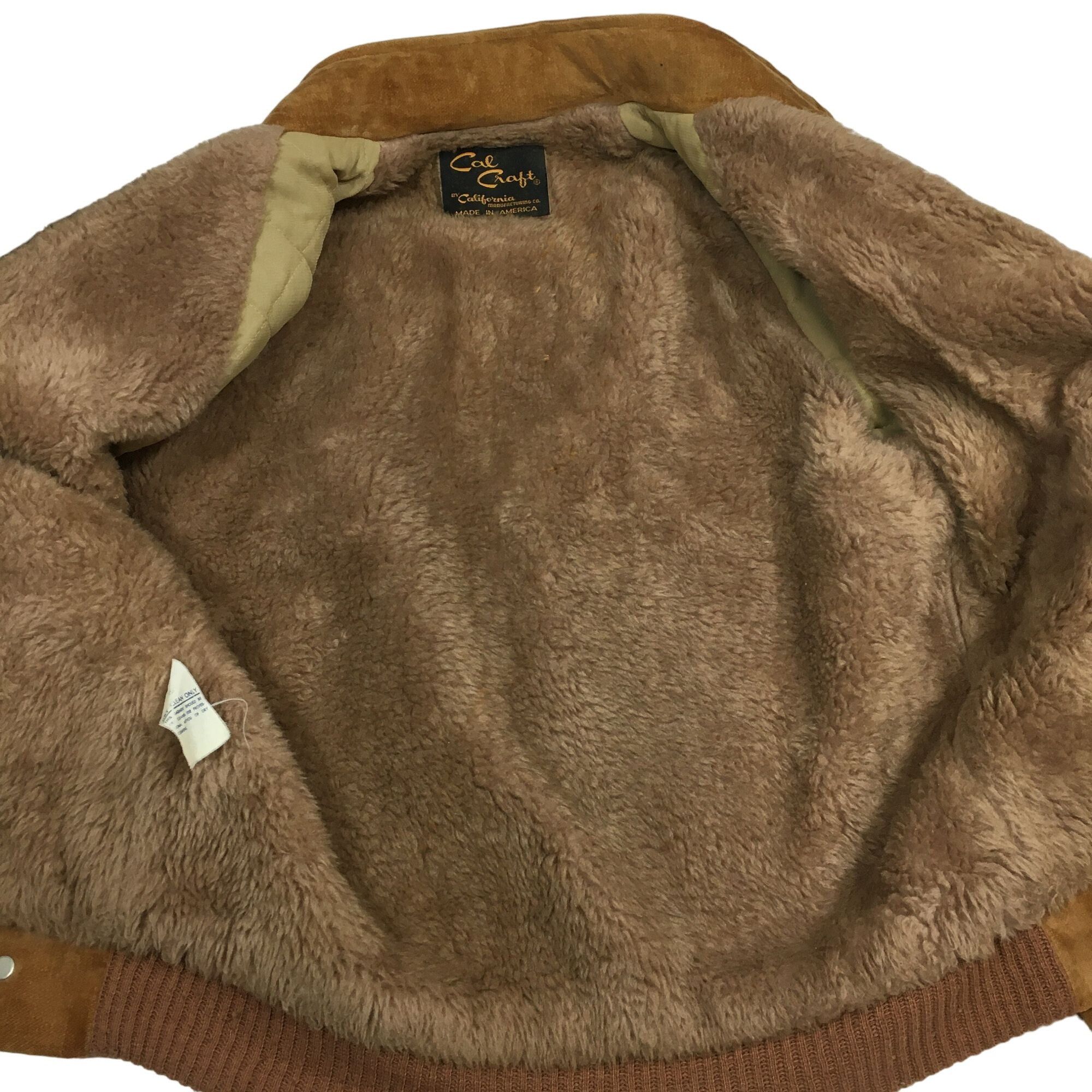 Other Vtg Cal Craft California Brown Velour VELVET Biker Jacket Size US S / EU 44-46 / 1 - 5 Thumbnail
