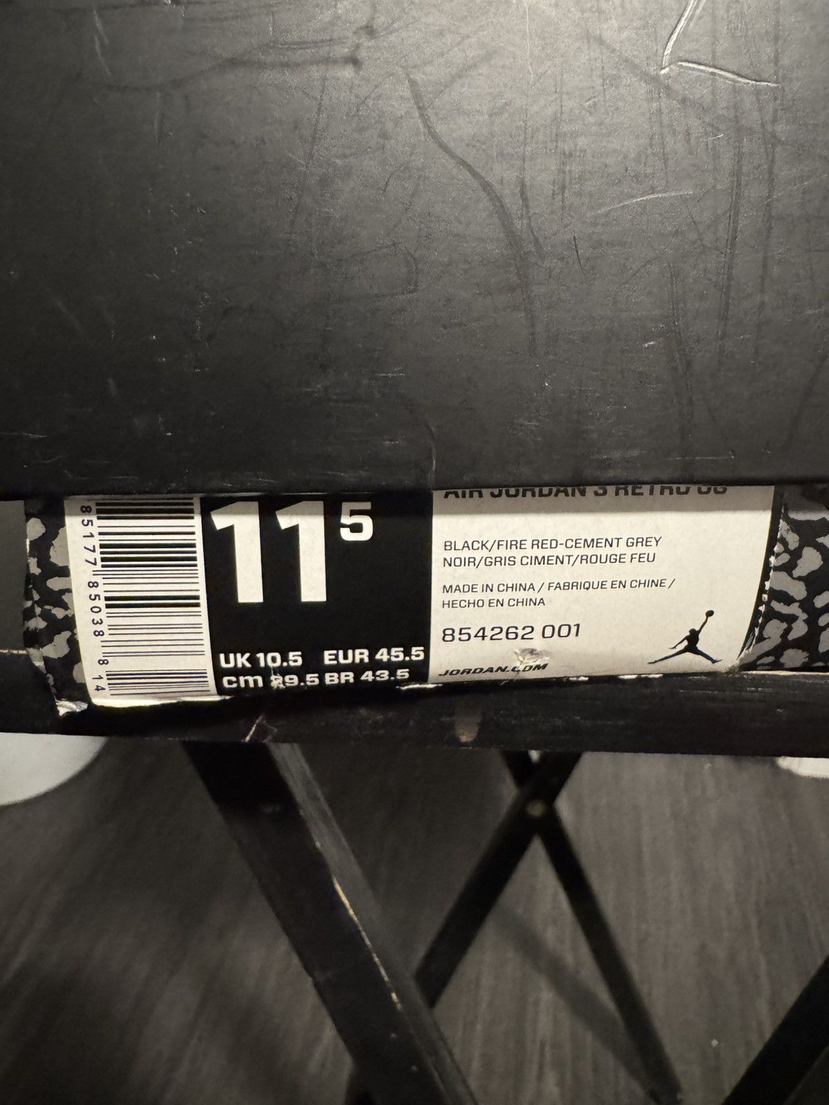 Jordan Brand Air Jordan 3 Cement Size US 11.5 / EU 44-45 - 9 Thumbnail