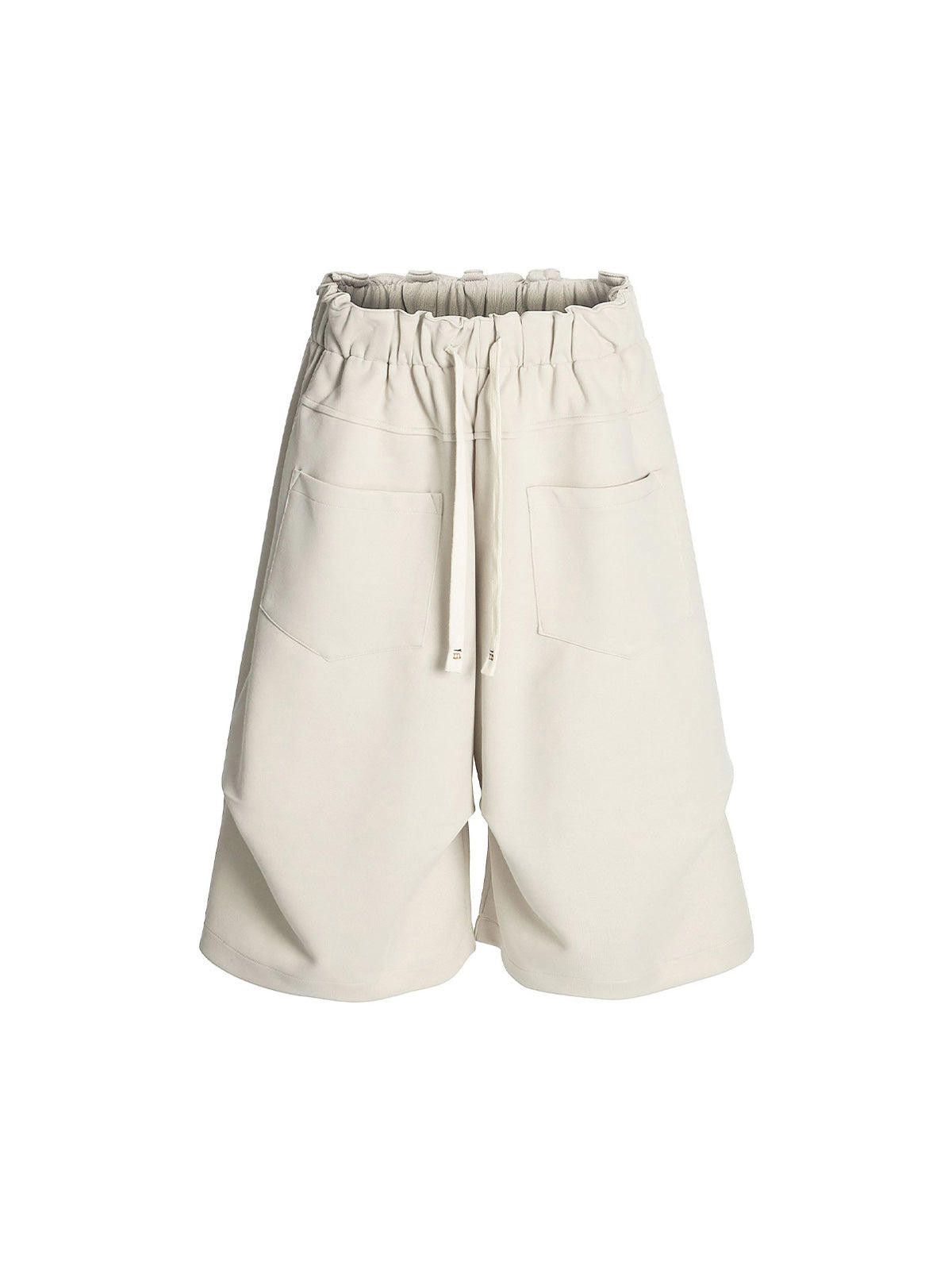 Japanese Brand Side Pockets Drawstring Waist Casual Jorts Size ONE SIZE - 2 Thumbnail