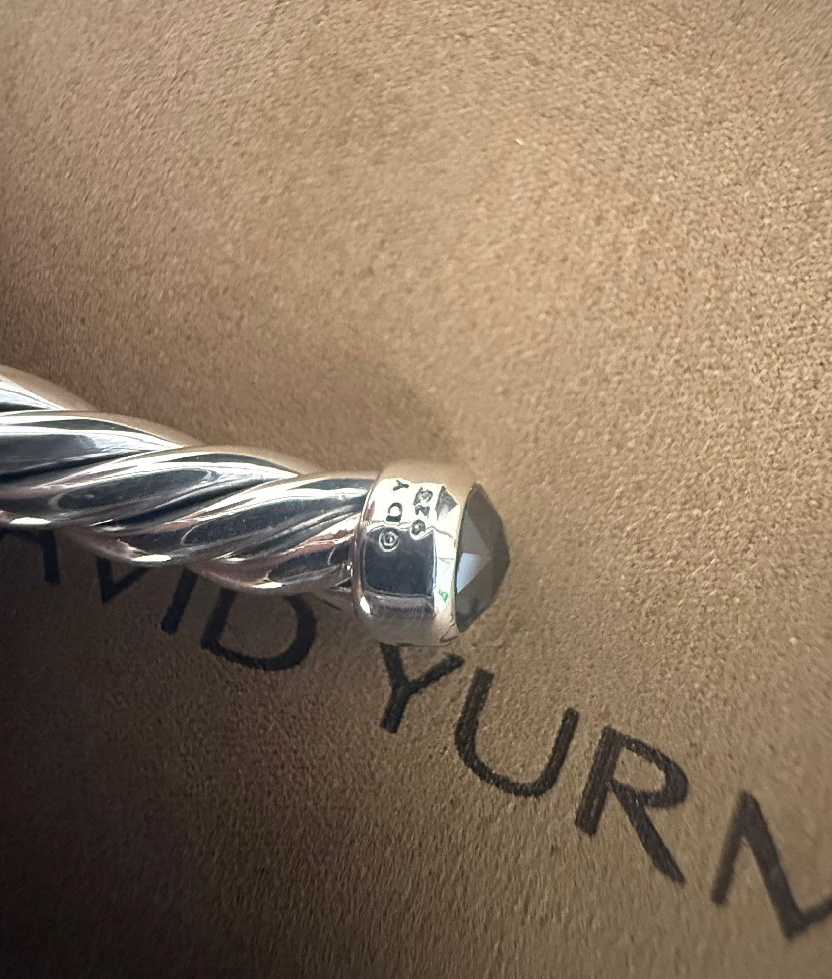 David Yurman david yurman cable black diamond bracelet silver Size ONE SIZE - 4 Thumbnail