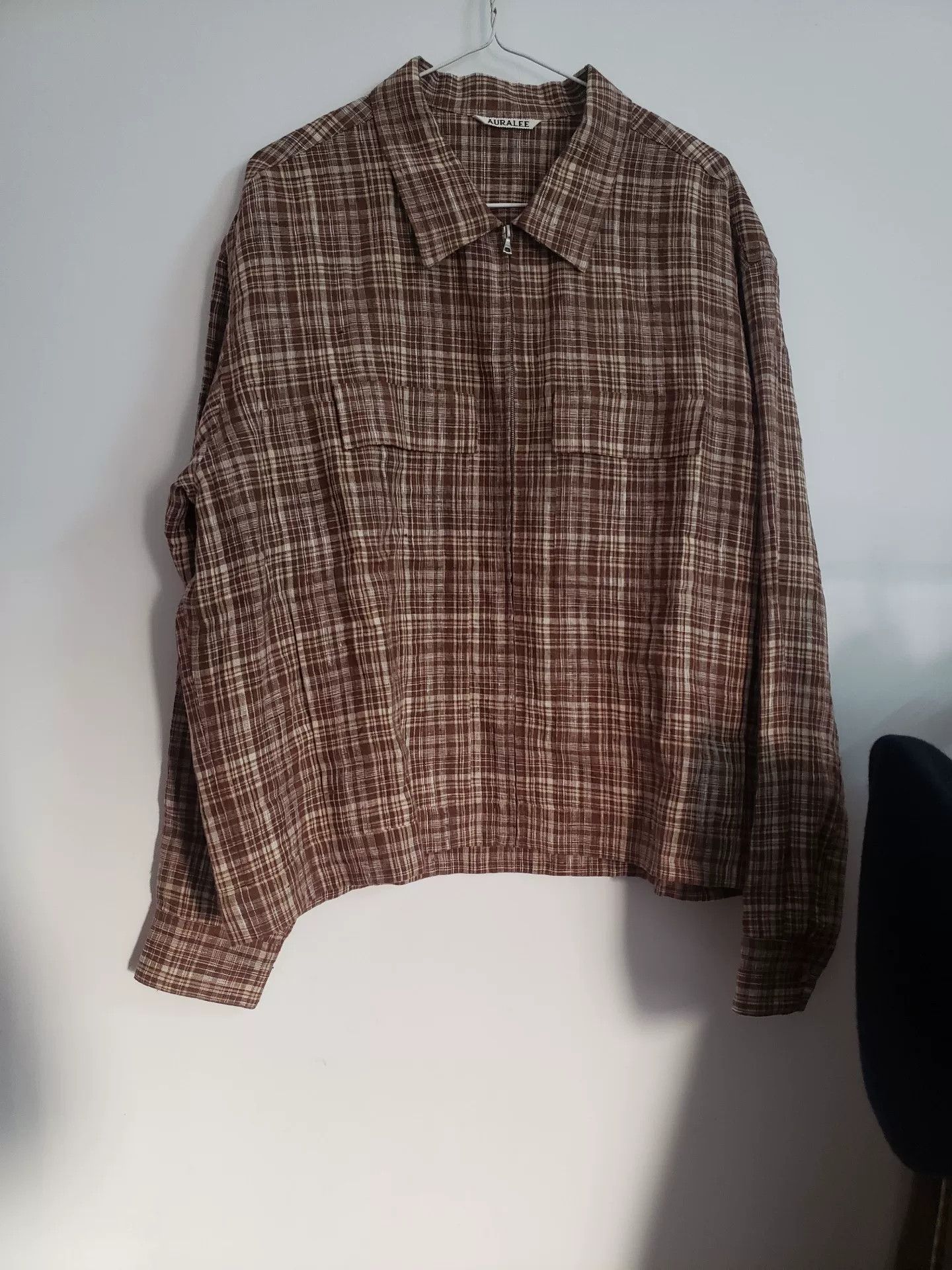 Auralee Linen Cotton Double Face Big Coverall | Grailed