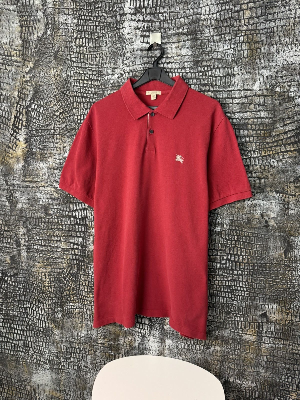 Burberry Vintage Burberry Polo T-shirt Logo Size US XL / EU 56 / 4 - 3 Thumbnail