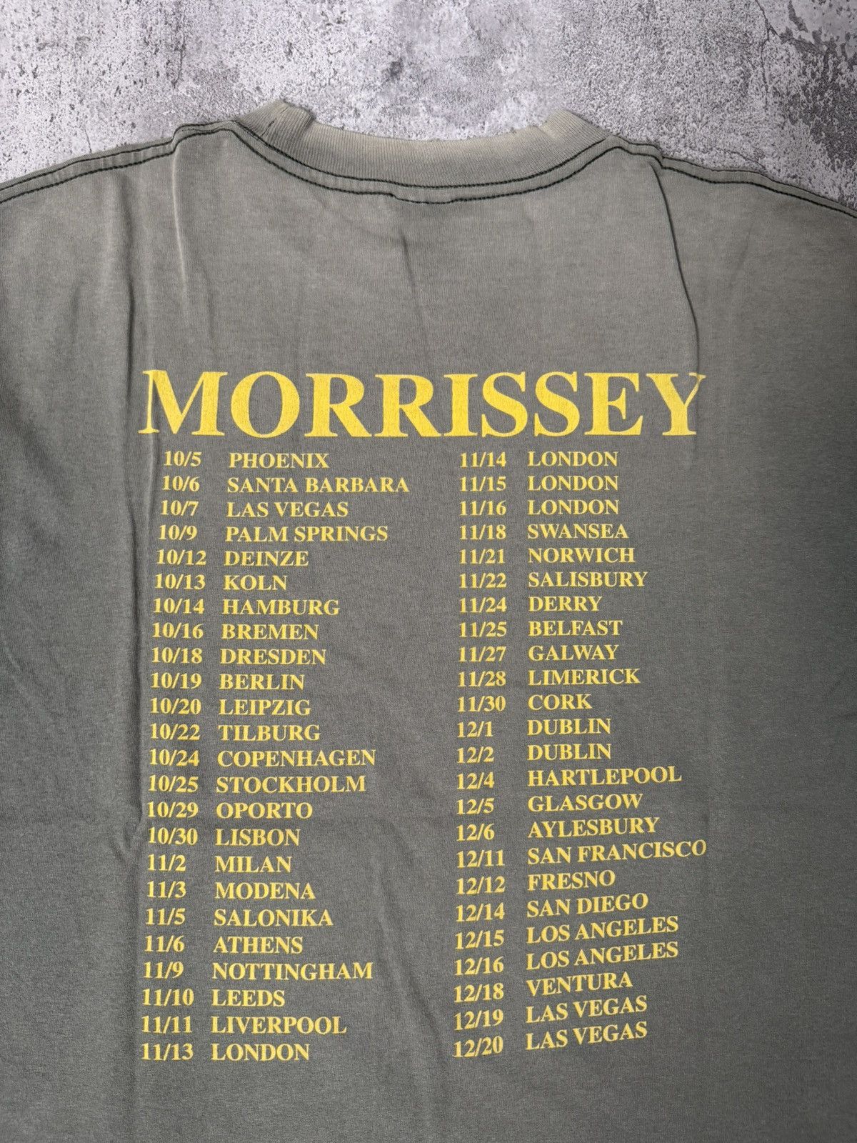 Band Tees VINTAGE 90’S MORRISEY EUROPEAN TOUR T-SHIRT Size US M / EU 48-50 / 2 - 5 Thumbnail