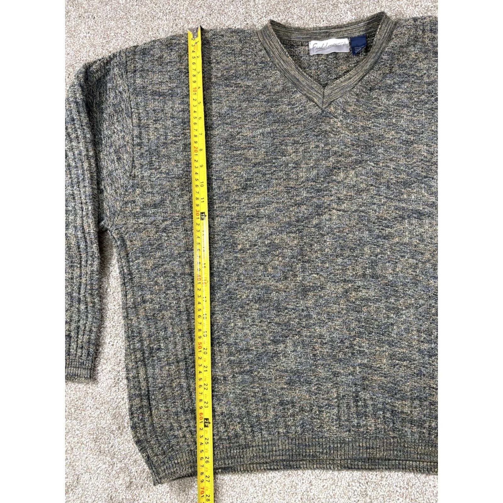 Vintage VINTAGE Fieldmaster V-Neck Sweater Men XL Brown / Green Grandpa Cotton Knit USA Vintage Size US XL / EU 56 / 4 - 7 Thumbnail