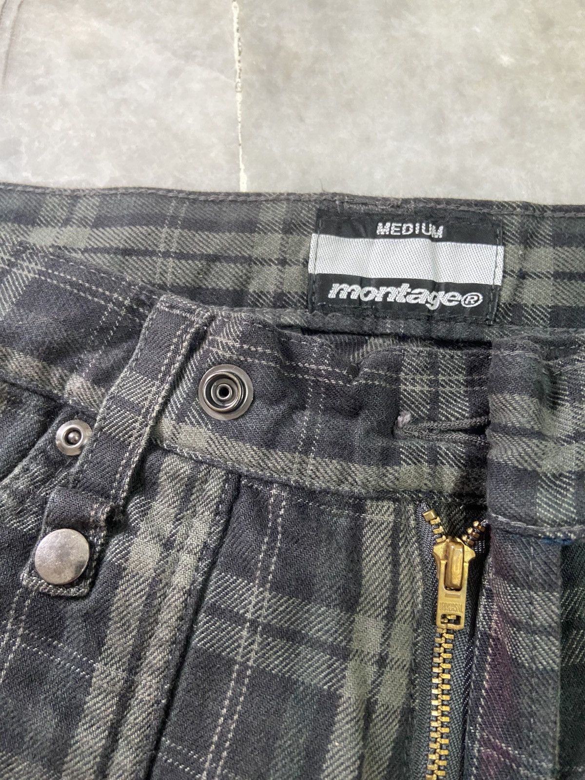Japanese Brand Montage Abstract Checkered Pants Size US 32 / EU 48 - 6 Thumbnail