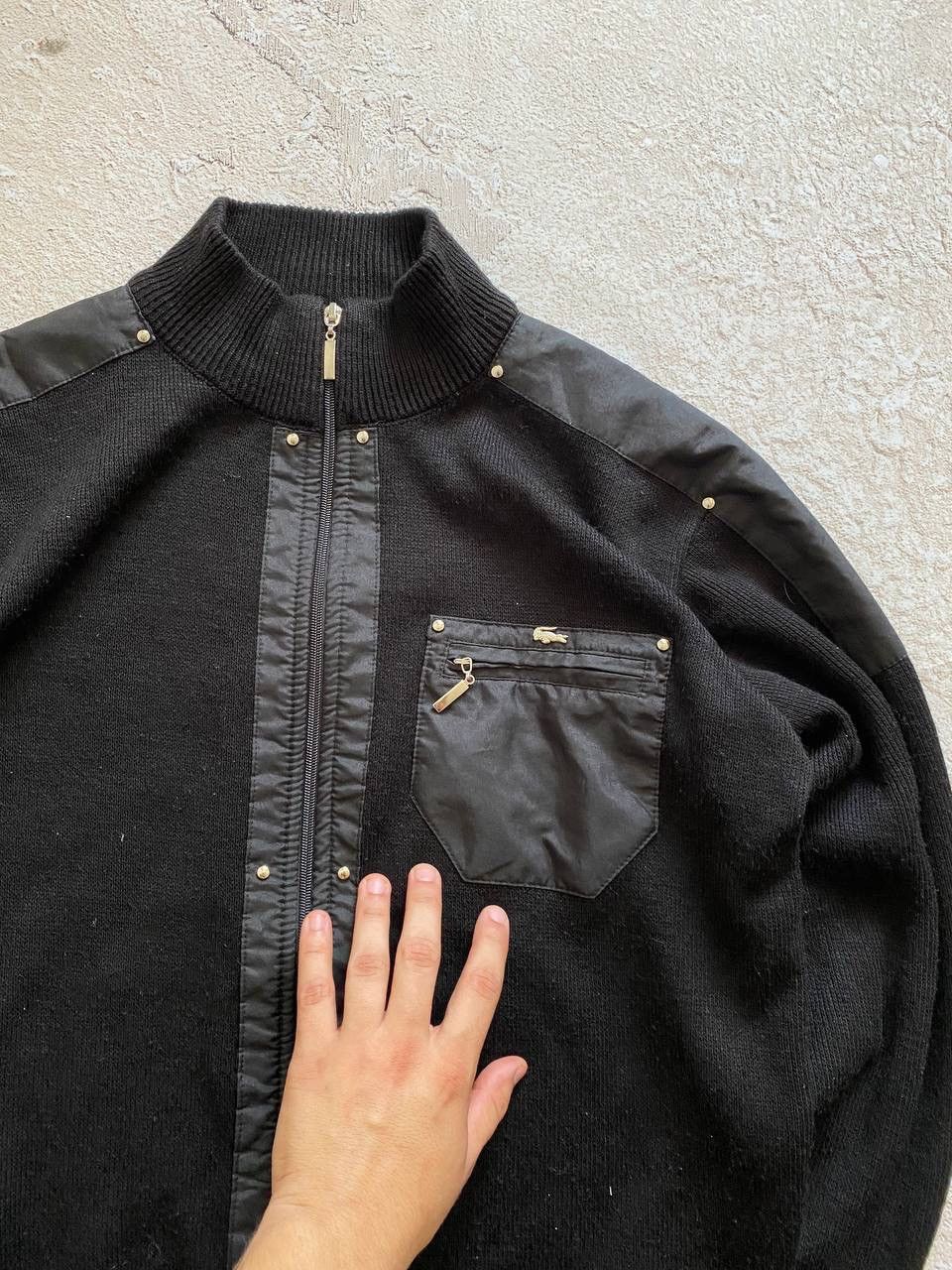 Japanese Brand × Vintage Lacoste faded futuristic distressed sweatshirt Size US L / EU 52-54 / 3 - 5 Thumbnail