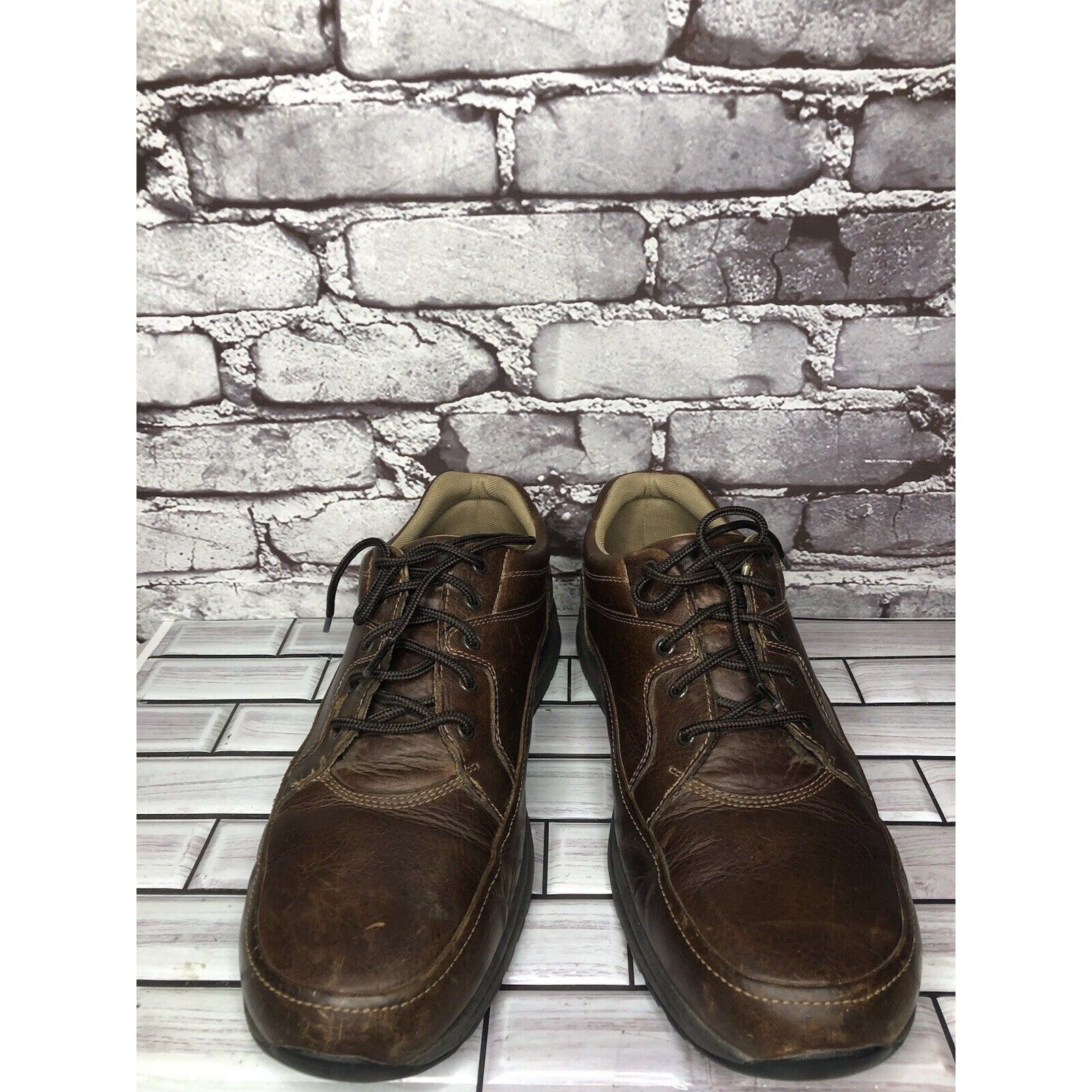 Rockport Rockport APM33603 Prowalker Brown Leather Walking Casual Sho Size US 11.5 / EU 44-45 - 3 Thumbnail