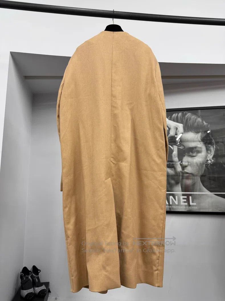 Hermes Hermes Khaki Linen Coat Size XS / US 0-2 / IT 36-38 - 3 Thumbnail