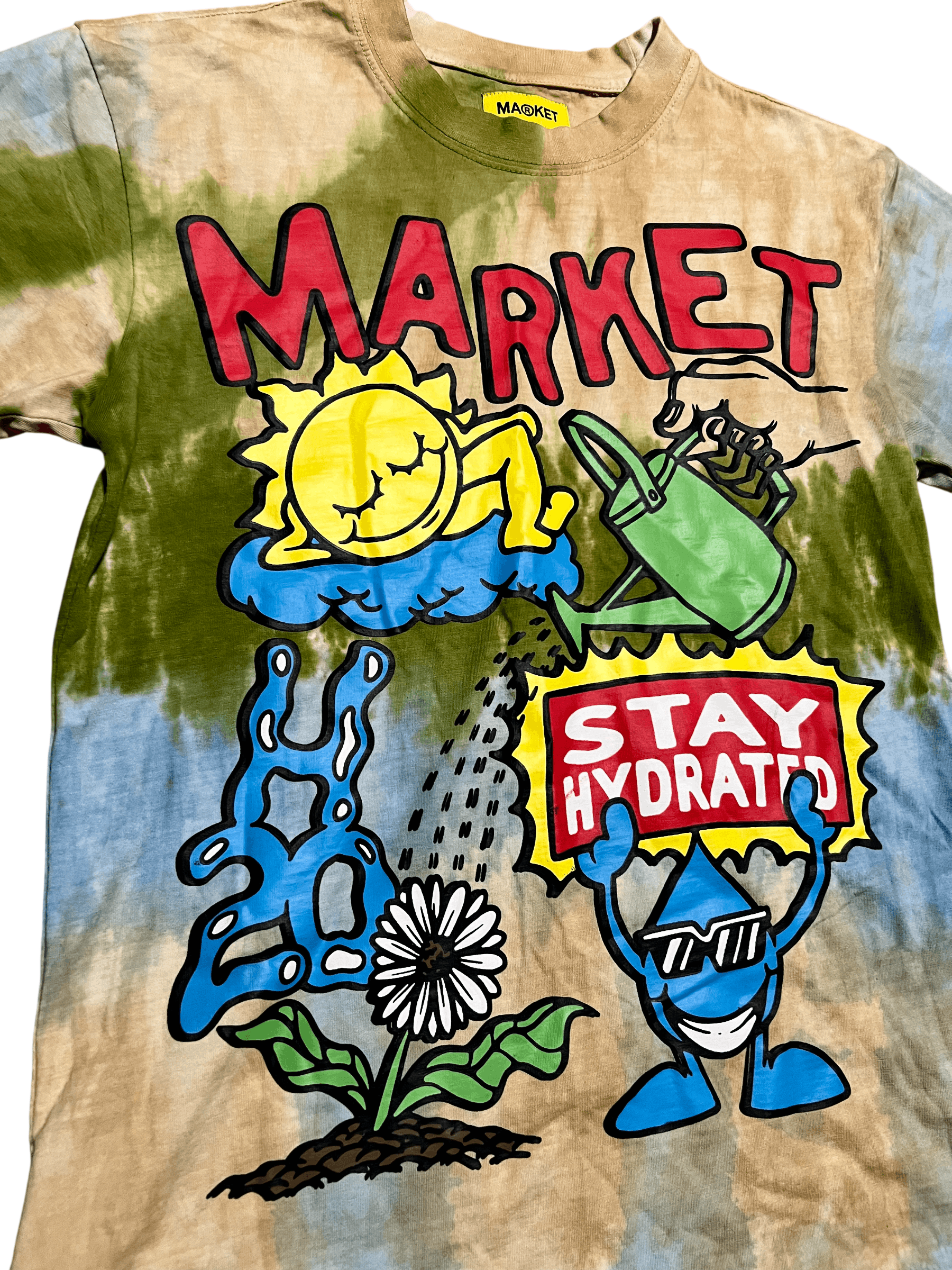 Market Market Chinatown Stay Hydrated Tie Die Graphic T-Shirt Size US S / EU 44-46 / 1 - 2 Thumbnail