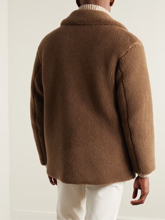 Loro Piana o1loc1c0125 Tavan Suede Silk Blend Fleece Jacket in Brown Size US S / EU 44-46 / 1 - 5 Thumbnail