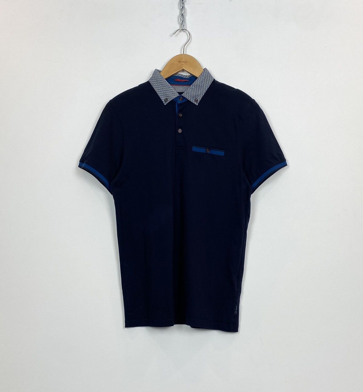 Ted Baker Ted Baker London Polo Shirt Men’s Size 3 Medium Top Blue Size US M / EU 48-50 / 2 - 1 Thumbnail