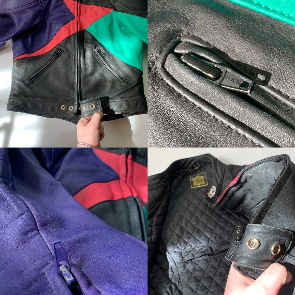 Vintage Vintage IXS Moto Racing Leather Jacket Size US S / EU 44-46 / 1 - 25 Thumbnail