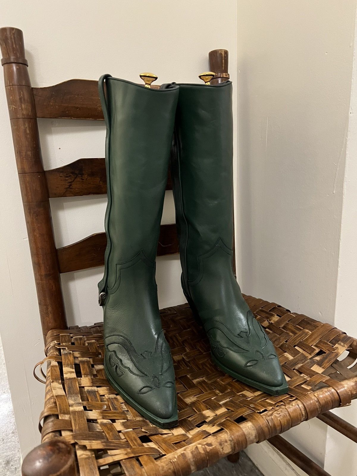 Enfants Riches Deprimes Distressed Leather Cowboy Boots Size US 8 / EU 41 - 6 Thumbnail