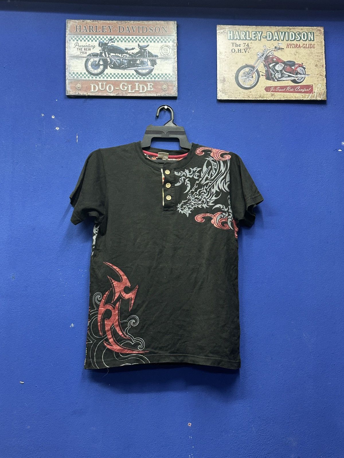 Vintage Rare🔥 Japanesse Sukajan Tshirt Dragon Design Size US M / EU 48-50 / 2 - 2 Thumbnail