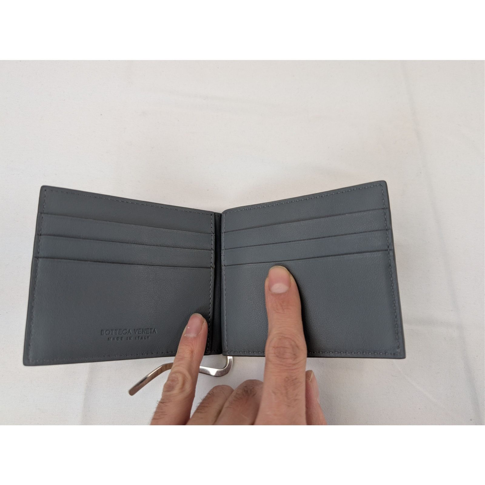 Bottega Veneta o1rshd1 Intrecciato debossed calfskin bi-fold wallet Size ONE SIZE - 6 Thumbnail