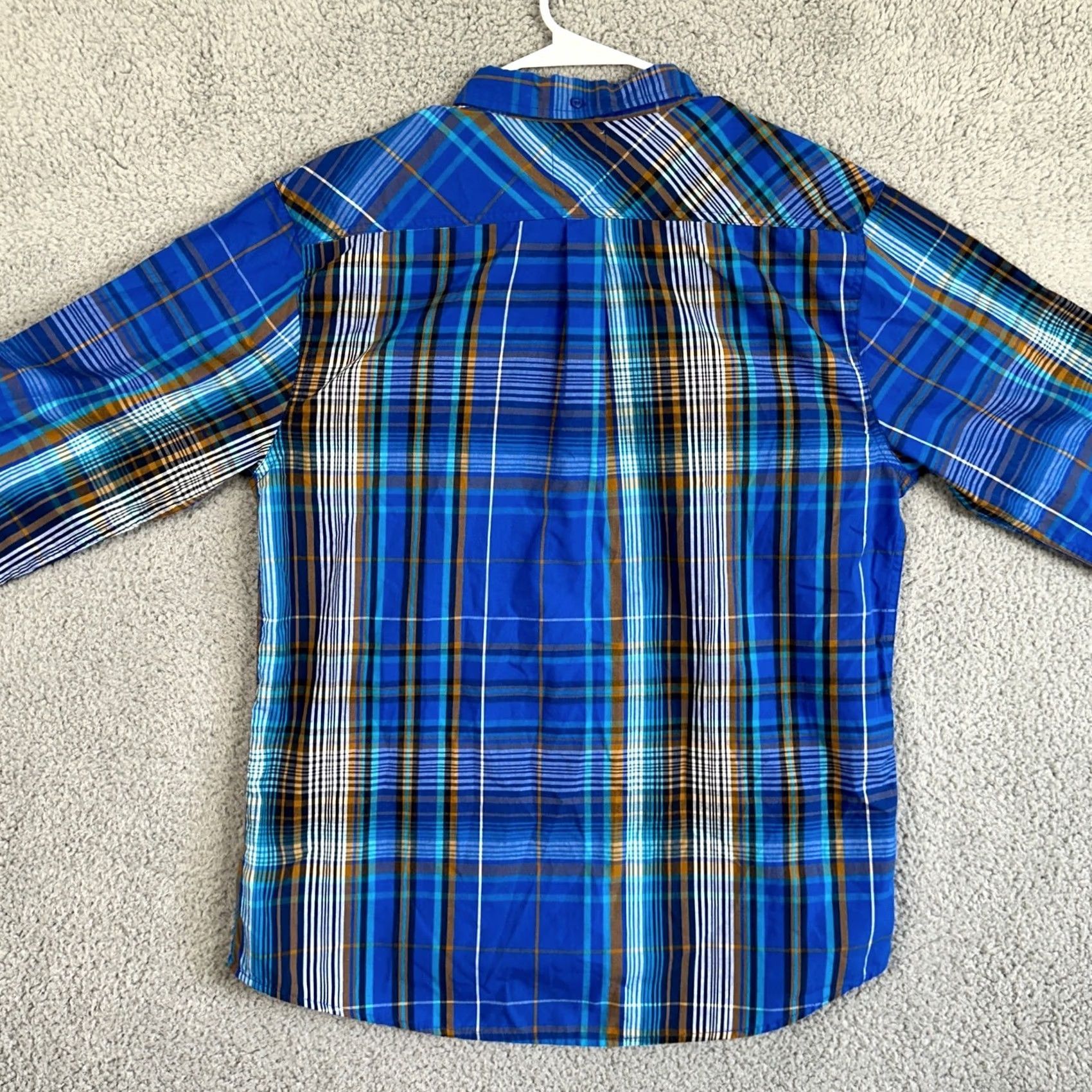 Levi's Levi's Shirt Button Down Mens XL Blue Plaid Standard Fit Long Sleeve Pocket Logo Size US XL / EU 56 / 4 - 3 Thumbnail