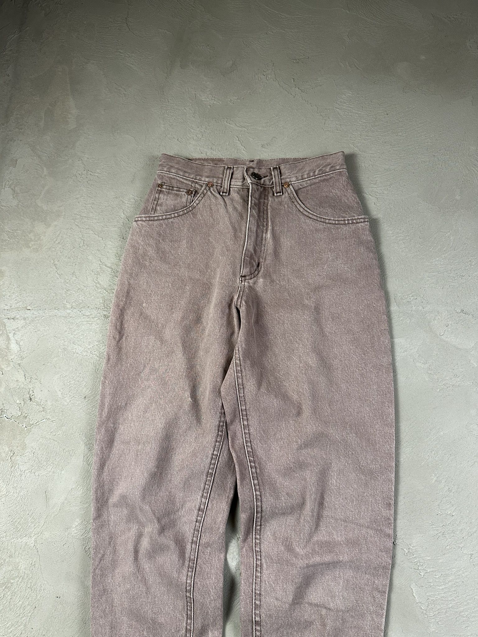 Lee 80s Vintage Lee Oversized Denim Pants Washed Rare Size US 28 / EU 44 - 5 Thumbnail