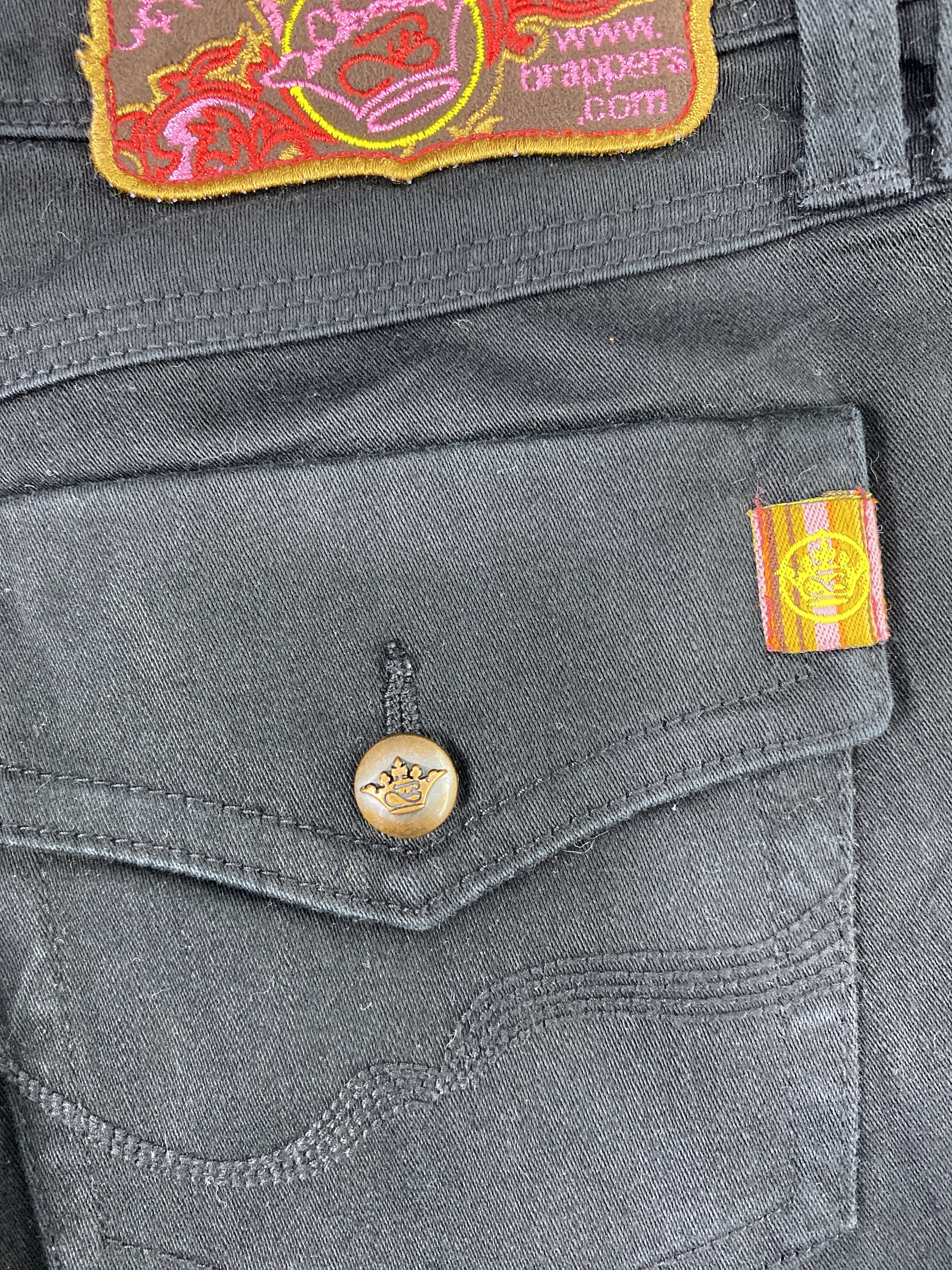 Japanese Brand Japanese Brand Brappers Bootcut Black Jeans - J1099 Size 29" - 13 Thumbnail