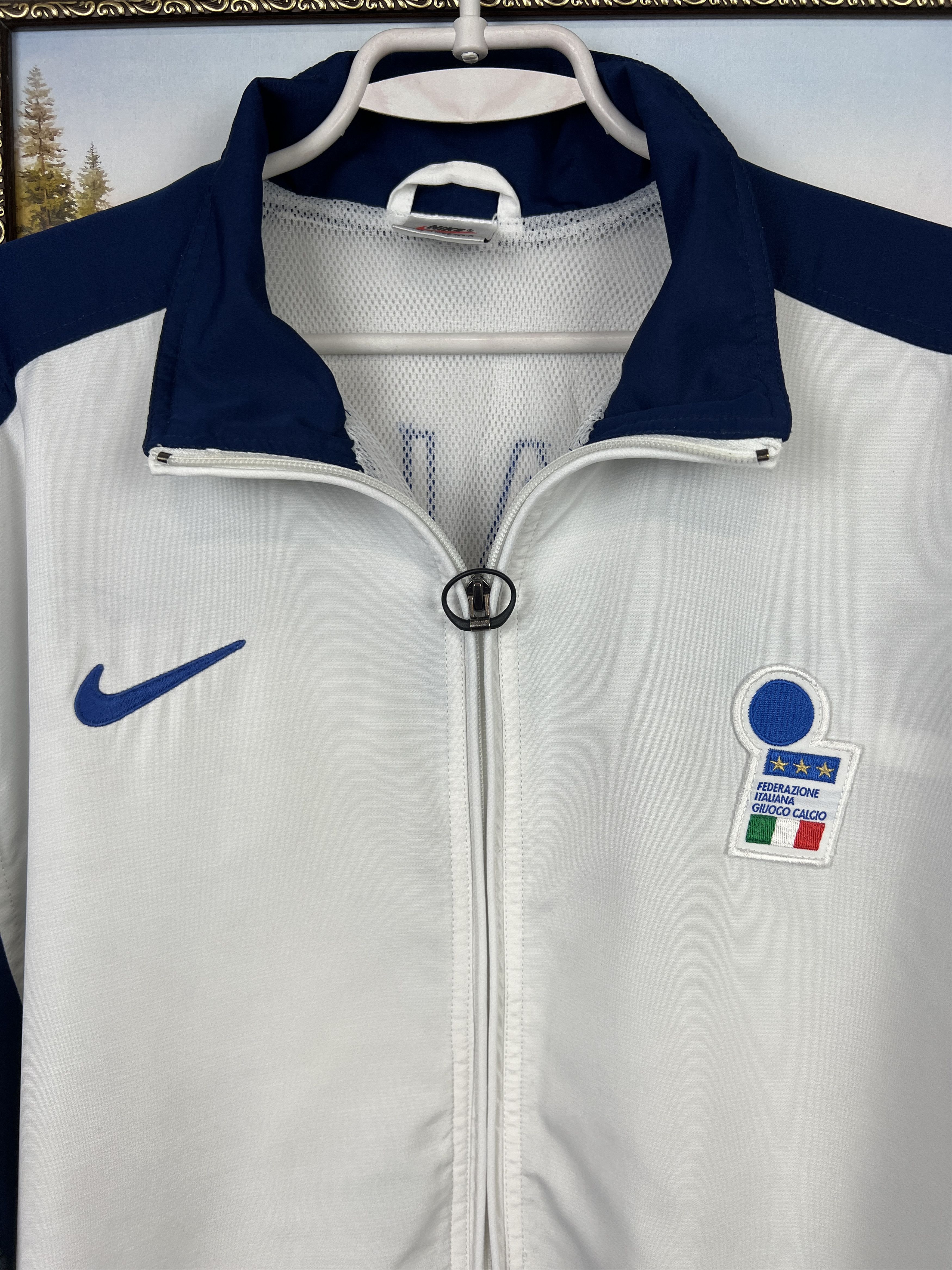 Nike Vintage 90's Nike Italy Football Jacket Soccer Track Top Size US M / EU 48-50 / 2 - 3 Thumbnail