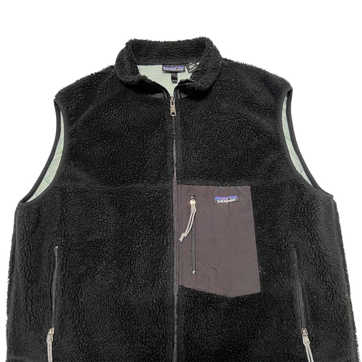 Patagonia Vintage 1990s Black Patagonia Retro X Deep Pile Sherpa Vest Size US XXL / EU 58 / 5 - 3 Thumbnail