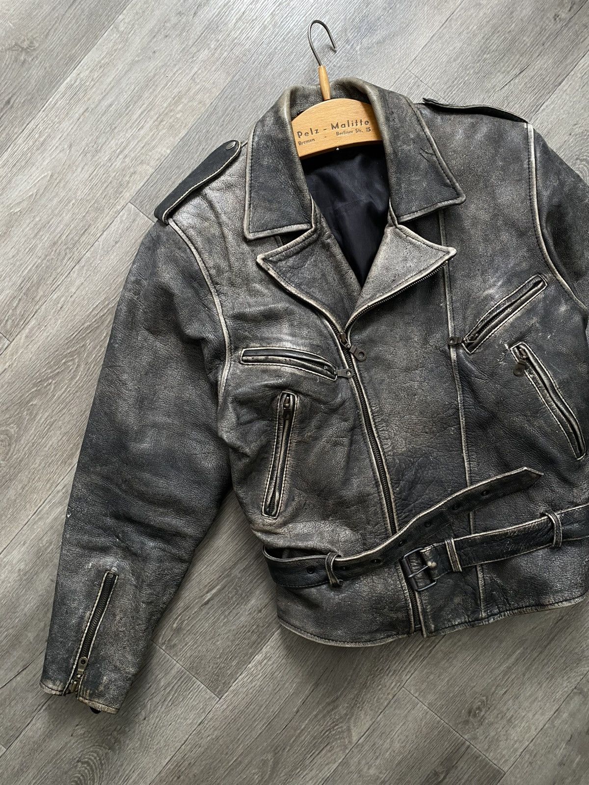 Japanese Brand × Vintage 🫧Vintage leather jacket Y2K Size US L / EU 52-54 / 3 - 2 Thumbnail