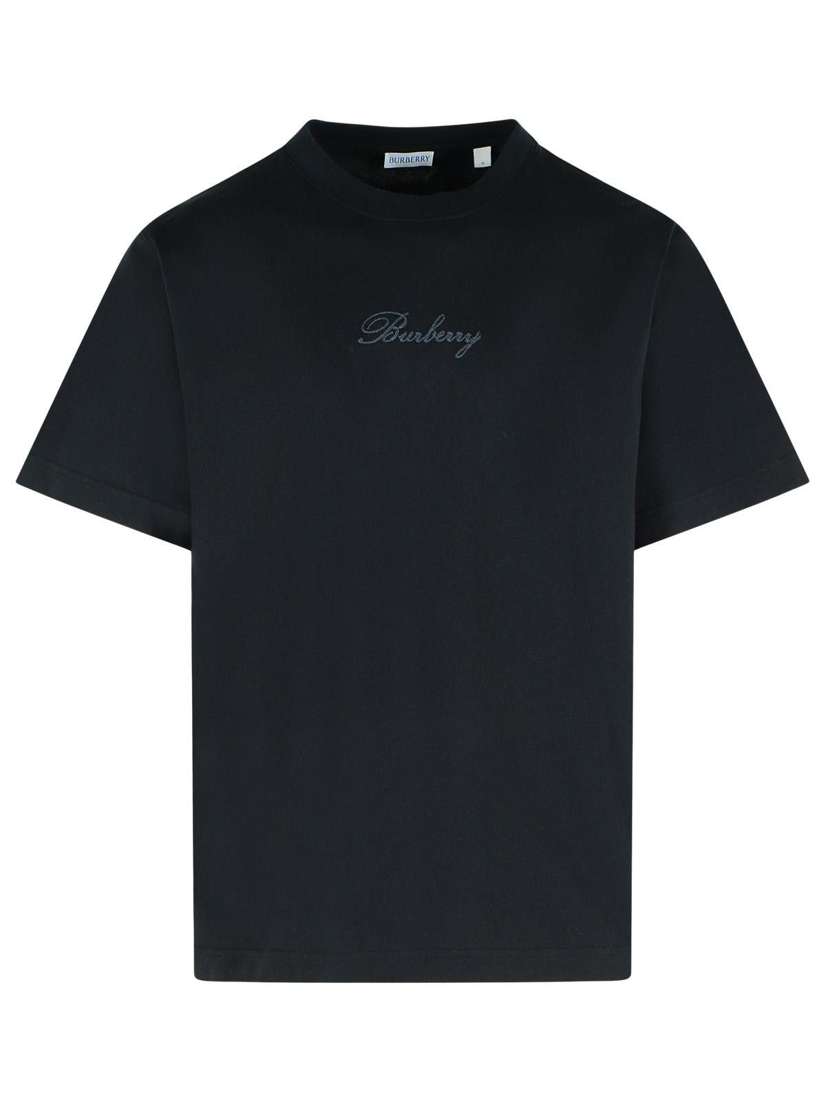 Burberry BURBERRY 'Ryan' Black Cotton T-Shirt Size US L / EU 52-54 / 3 - 1 Thumbnail