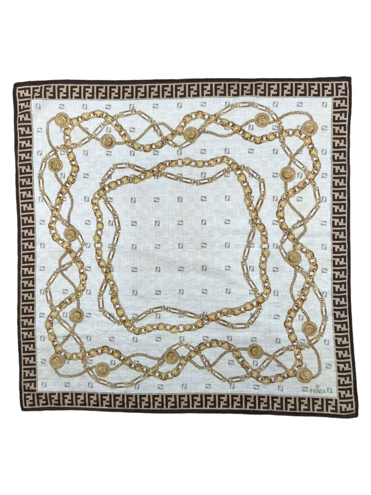 Fendi Fendi Handkerchief Neckerchief Bandana Pocketsquare Size ONE SIZE - 2 Thumbnail