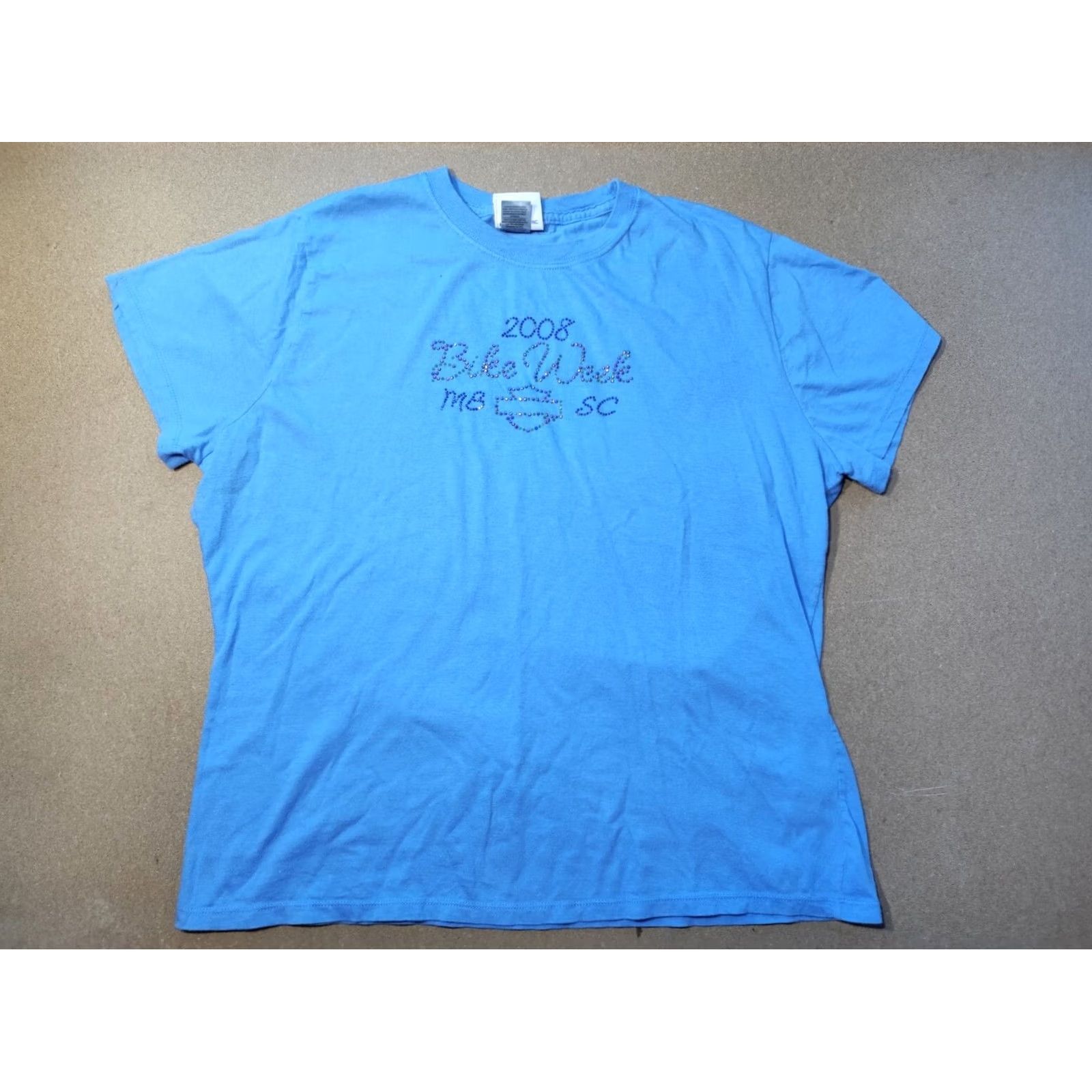 Harley Davidson Harley-Davidson Womens T-Shirt XL Blue Short Sleeve 2008 Bike Week Plain Size XL / US 12-14 / IT 48-50 - 2 Thumbnail