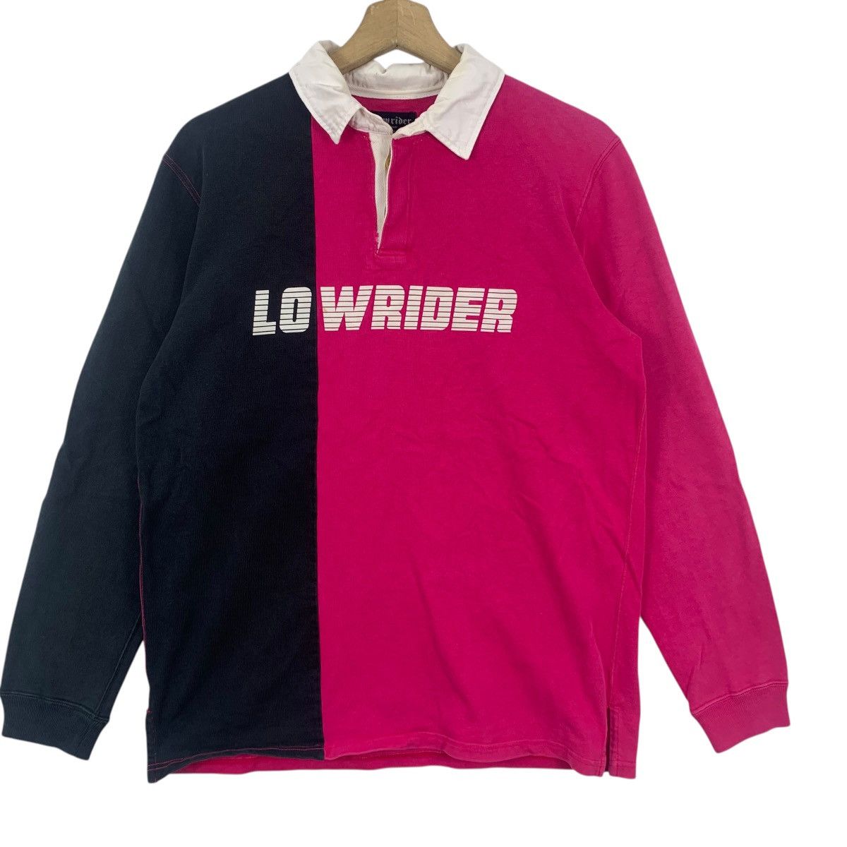 Vintage Vintage LOWRIDER LONDON Design Studio Polo Rugby Tee Shirt Size US M / EU 48-50 / 2 - 5 Thumbnail