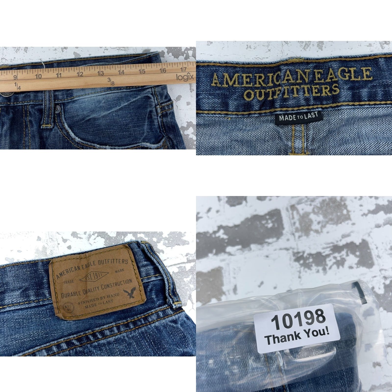 American Eagle Outfitters American Eagle Outfitters Jeans Men 31x32 Straight Leg Denim 5-Pocket Blue Medium Wash Relaxed Fit 31 in Inseam 32 in Vintage: No Mens Size US 31 - 9 Thumbnail