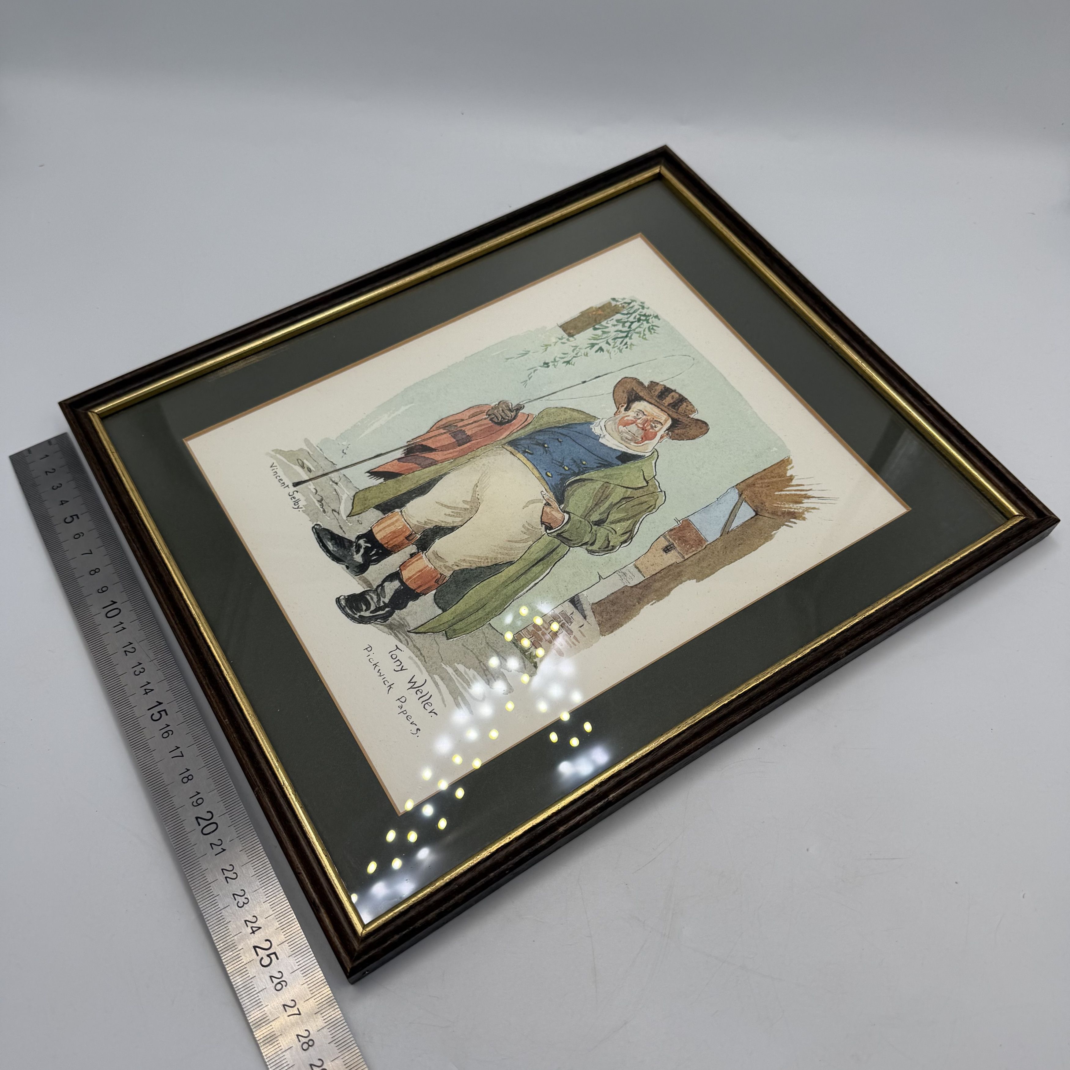 Vintage Vintage Framed Tony Weller Print Pickwick Papers Vincent Size ONE SIZE - 7 Thumbnail