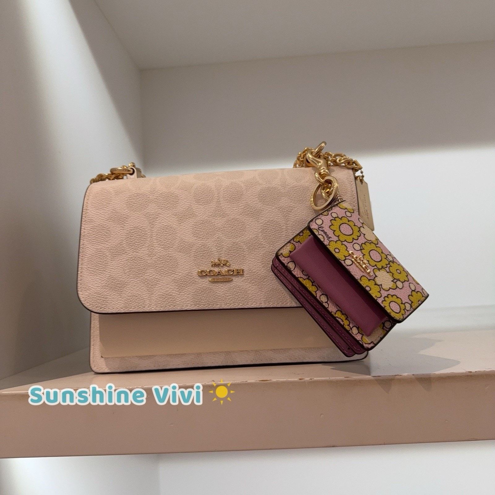 Coach NWT Coach Mini Klare Bag Charm CBL32 Im/Lilac Multi Size ONE SIZE - 6 Thumbnail